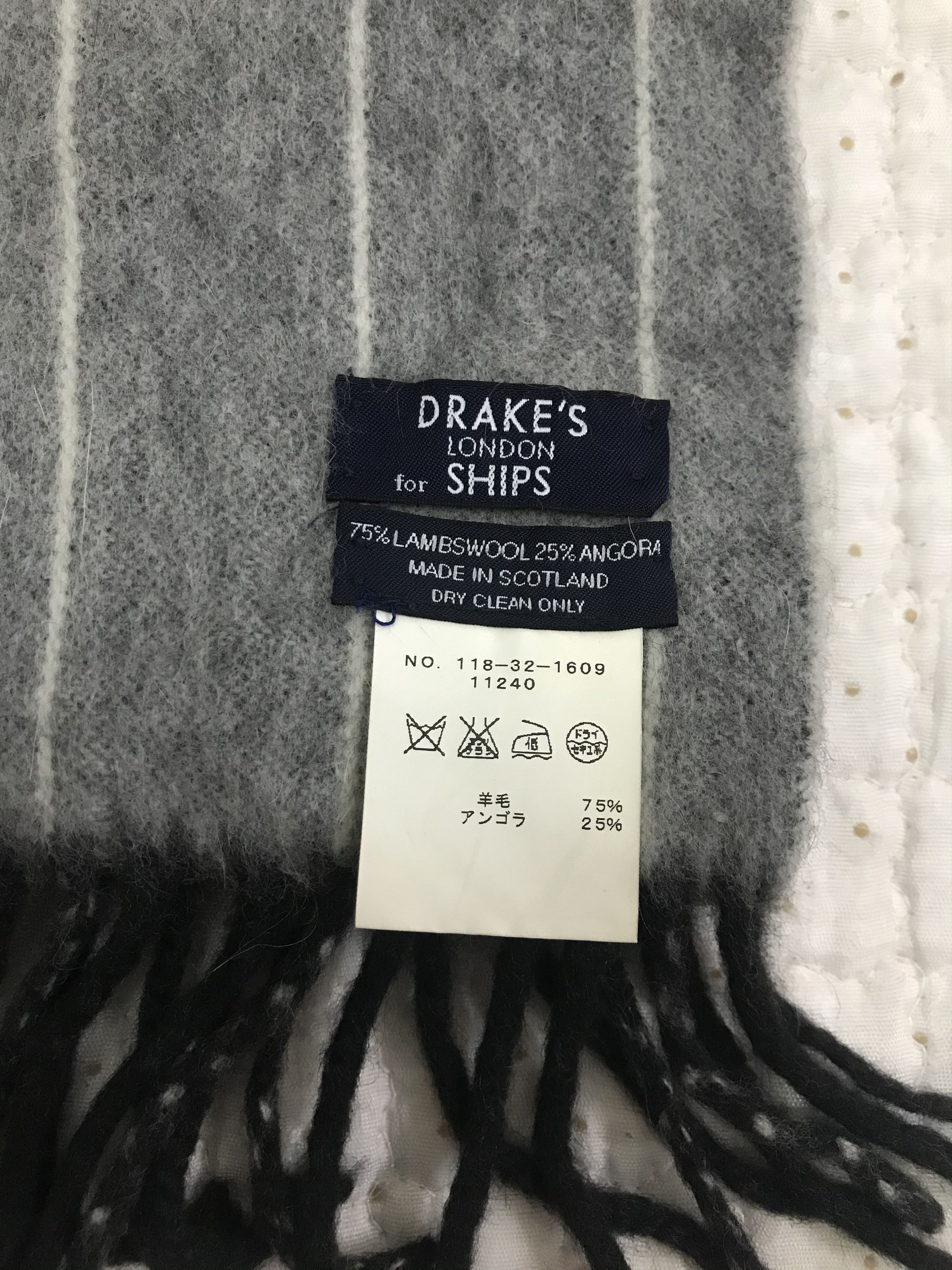Drake's Drake’s Lambswool/Angora Scarf Muffler Size ONE SIZE - 10 Thumbnail