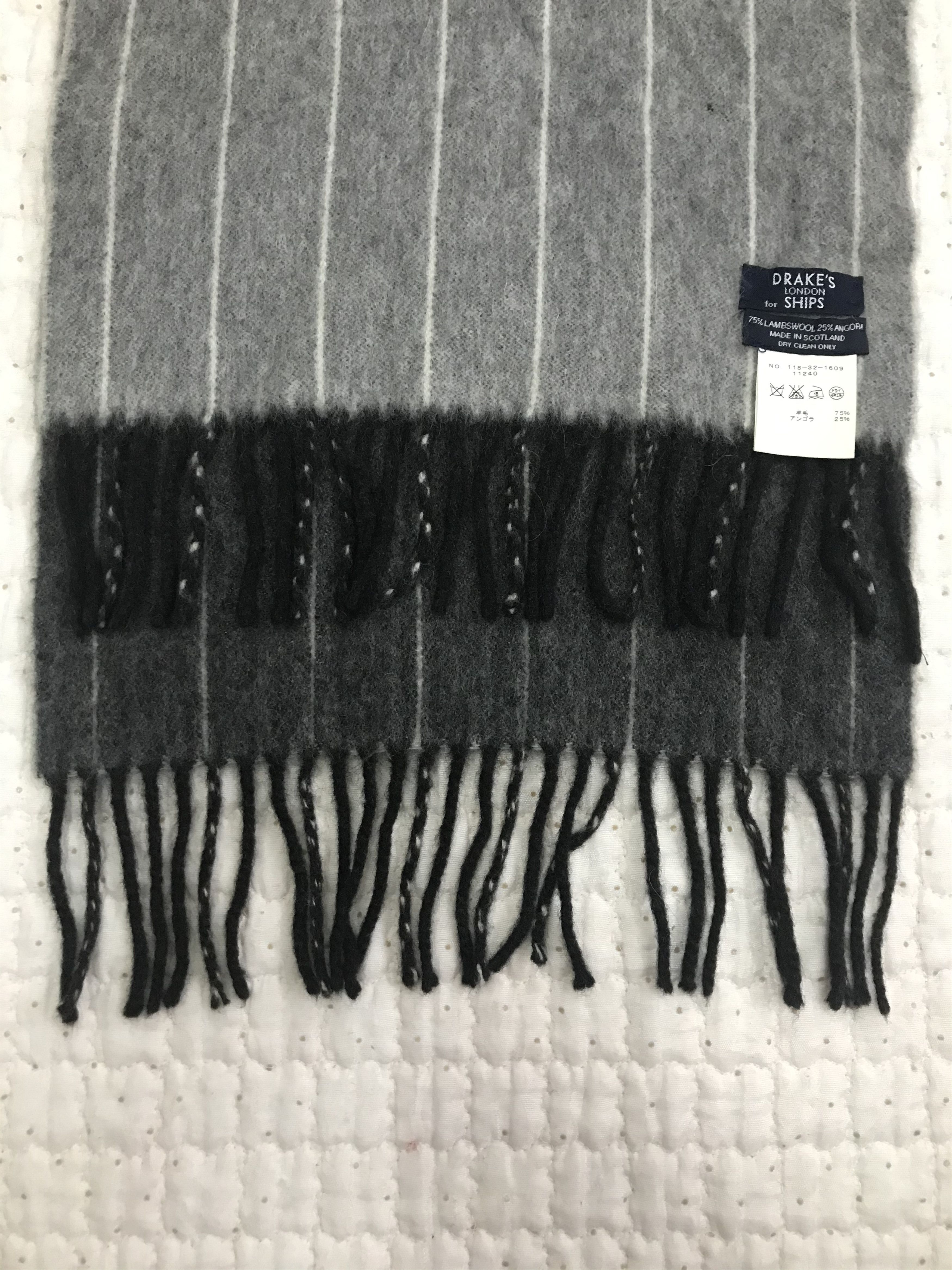 Drake's Drake’s Lambswool/Angora Scarf Muffler Size ONE SIZE - 9 Thumbnail