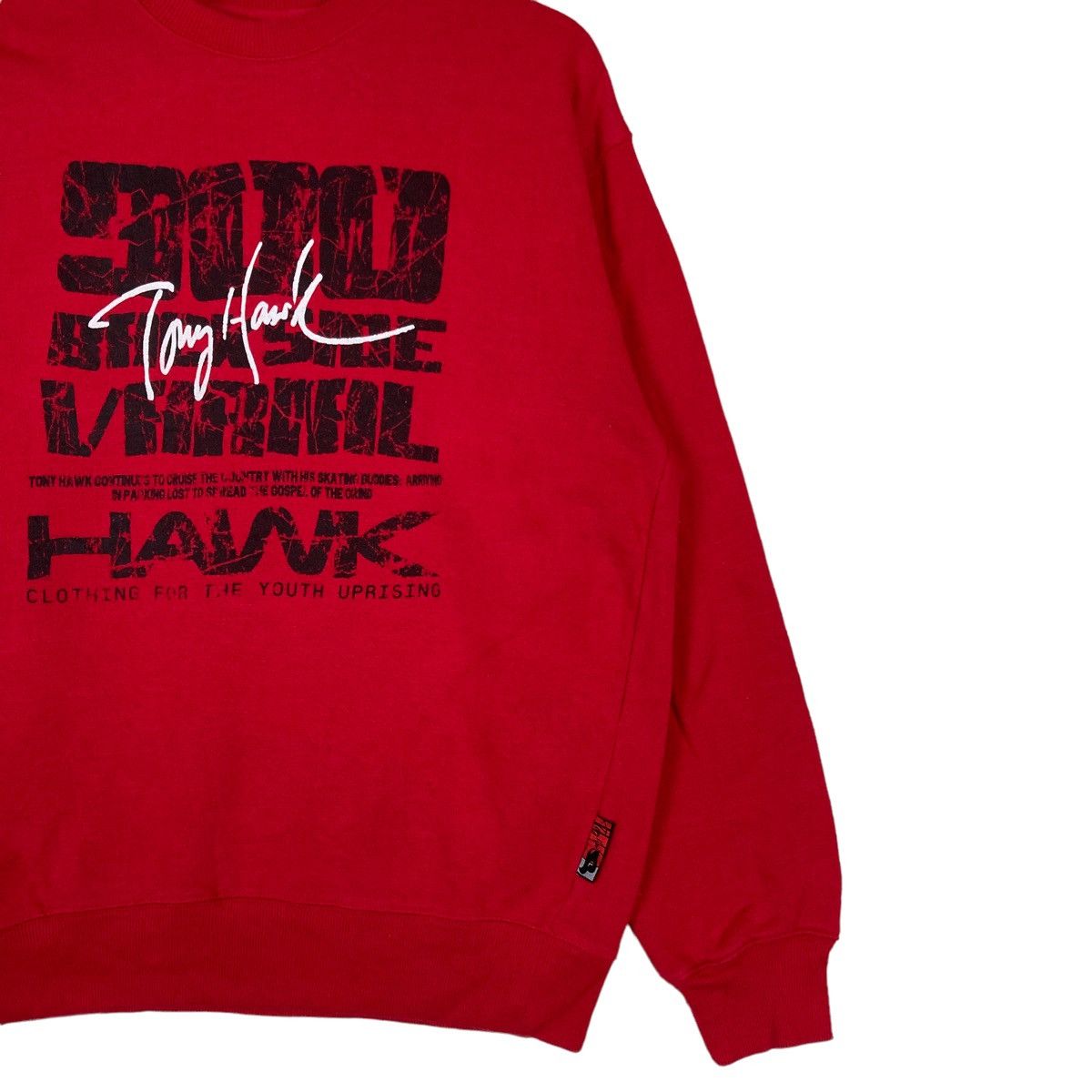 Tony Hawk Vintage Tony Hawk Skateboarding Spell Out Pullover Jumper Size US L / EU 52-54 / 3 - 4 Thumbnail