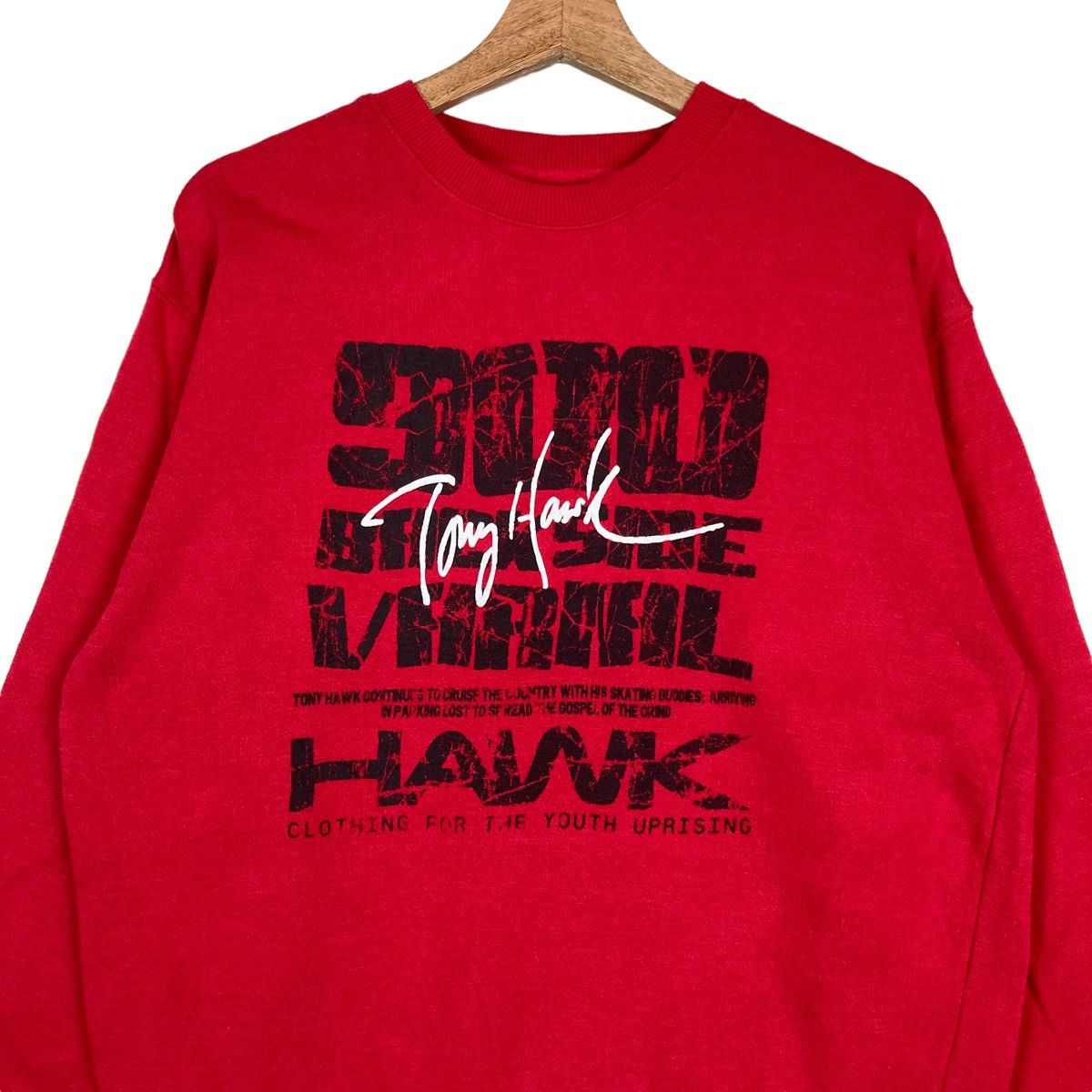 Tony Hawk Vintage Tony Hawk Skateboarding Spell Out Pullover Jumper Size US L / EU 52-54 / 3 - 2 Thumbnail