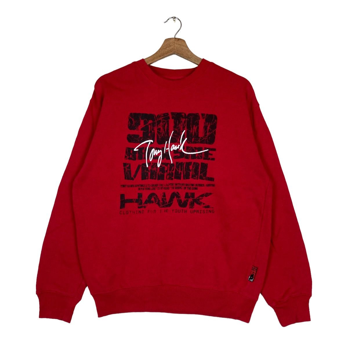 Tony Hawk Vintage Tony Hawk Skateboarding Spell Out Pullover Jumper Size US L / EU 52-54 / 3 - 1 Thumbnail