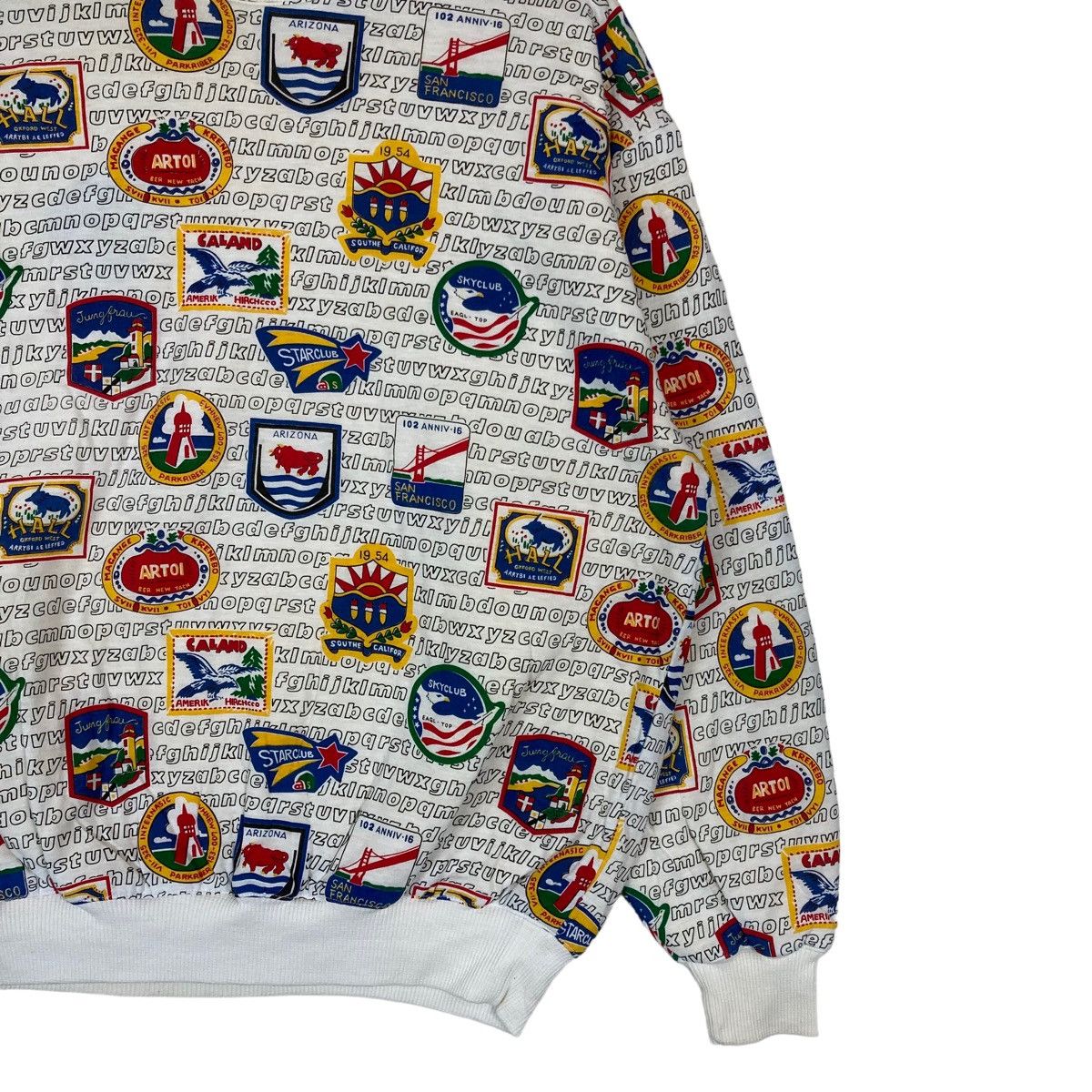Vintage Vintage BVN 55 Print All Over Pullover Jumper Sweatshirt Size US L / EU 52-54 / 3 - 3 Thumbnail