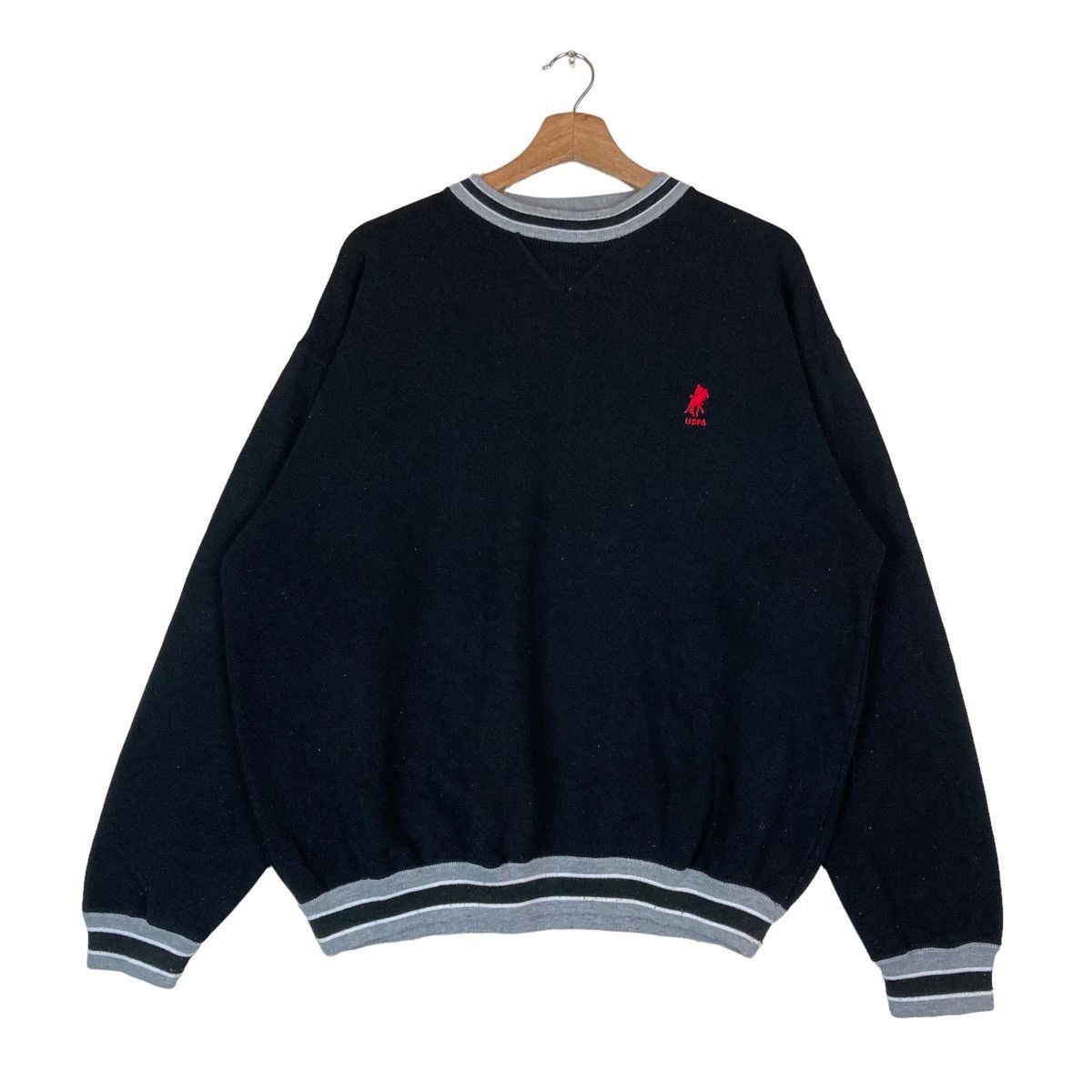 U.S. Polo Assn. Vintage U.S. Polo Association Small Logo Ringer Pullover Size US L / EU 52-54 / 3 - 1 Thumbnail