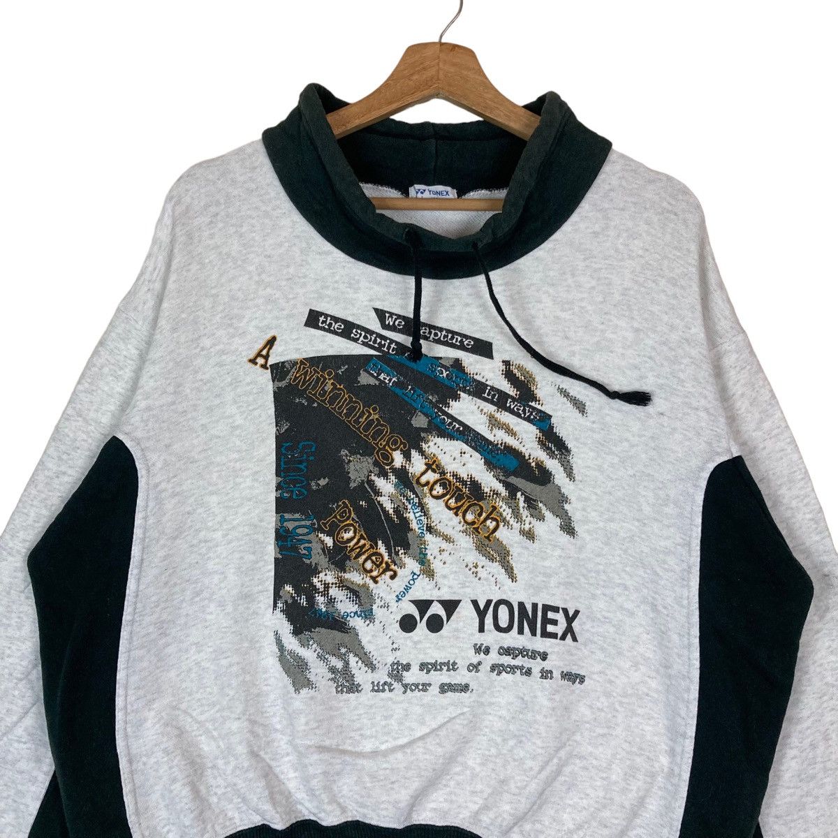 Japanese Brand Vintage Yonex Badminton Two Tone Pullover Jumper Sweatshirt Size US L / EU 52-54 / 3 - 2 Thumbnail