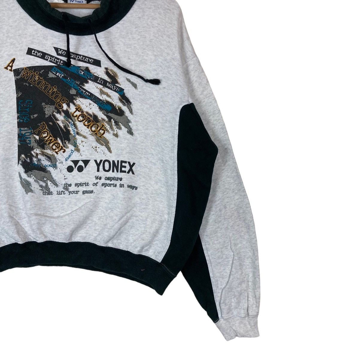Japanese Brand Vintage Yonex Badminton Two Tone Pullover Jumper Sweatshirt Size US L / EU 52-54 / 3 - 4 Thumbnail