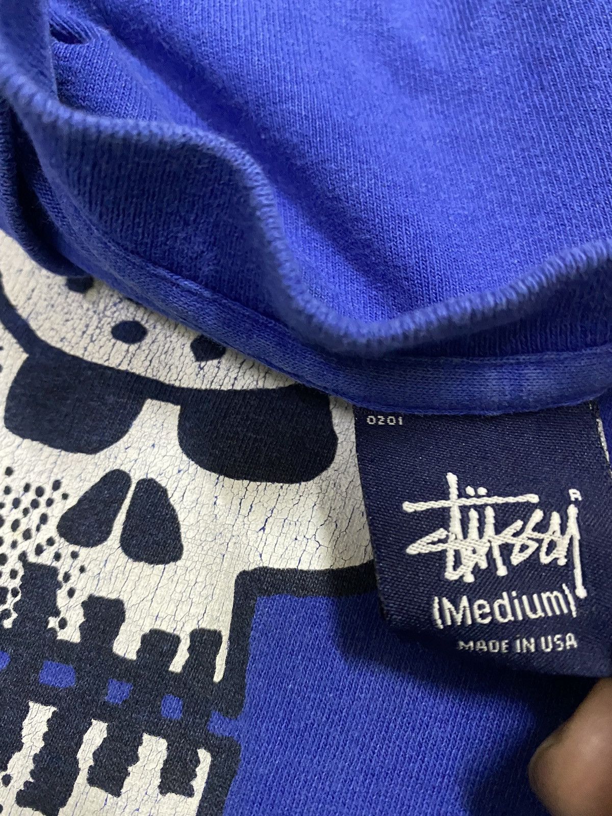 Stussy 💥Vintage Stussy Skull Jason Mask Shirt Size US M / EU 48-50 / 2 - 7 Thumbnail