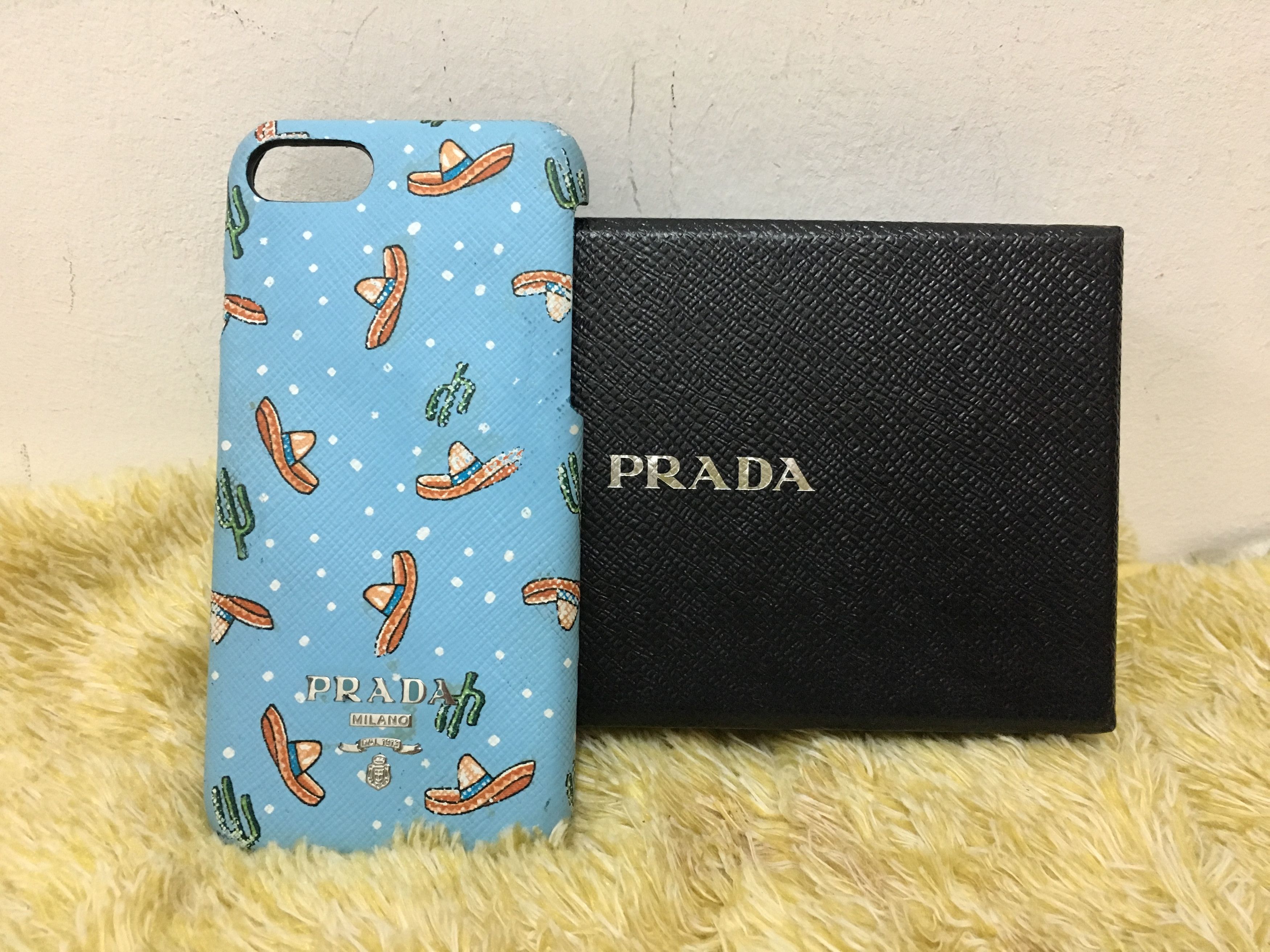 Prada Auth Prada Milano Iphone Cover Size ONE SIZE - 2 Thumbnail