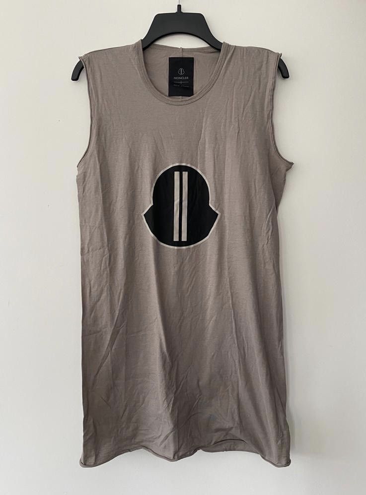 Moncler × Rick Owens Logo-print cotton-jersey tank top Size US XS / EU 42 / 0 - 2 Thumbnail