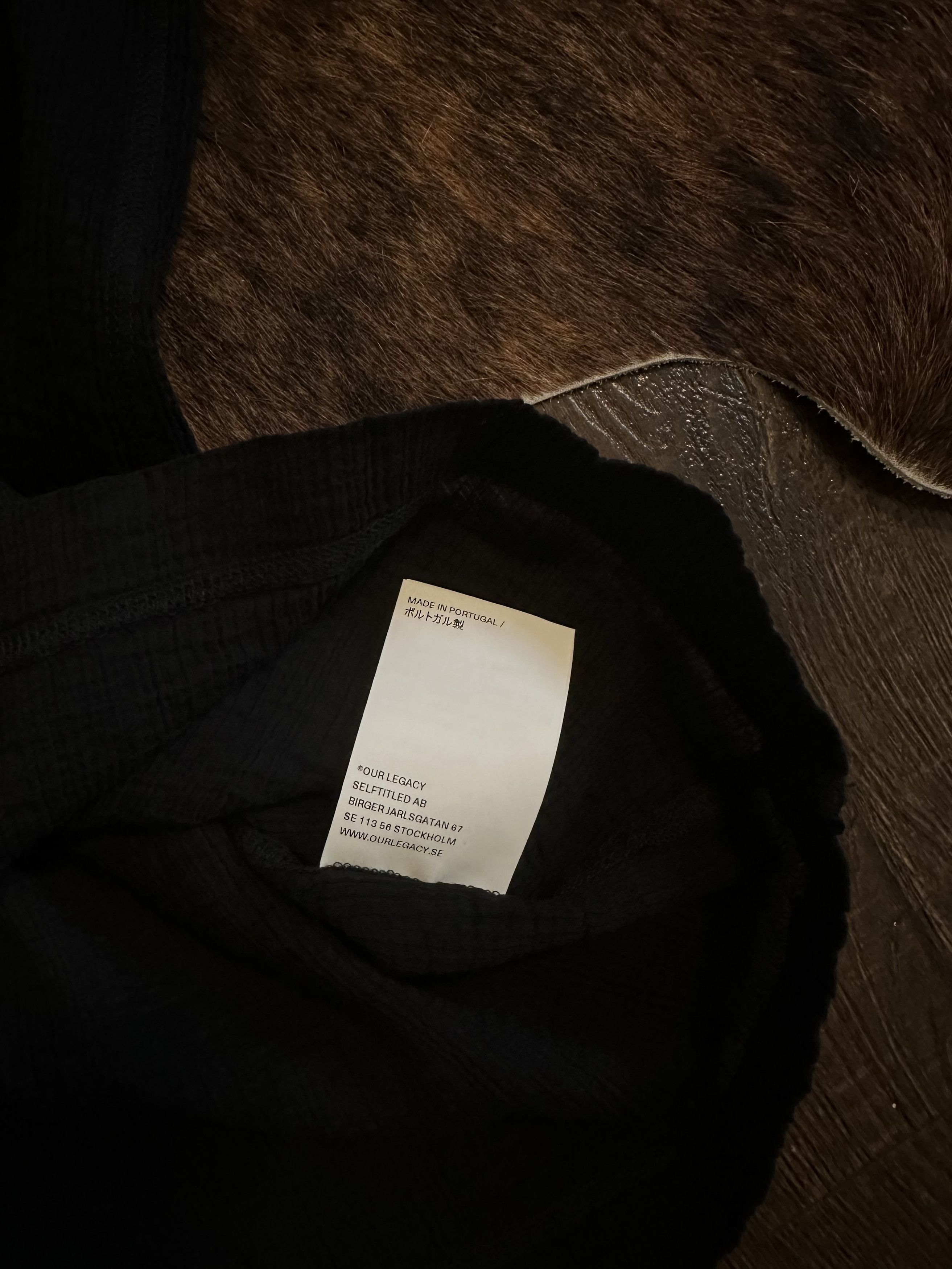 Our Legacy Our Legacy U NECK T-SHIRT - Black Rayon Plait Size US S / EU 44-46 / 1 - 6 Thumbnail