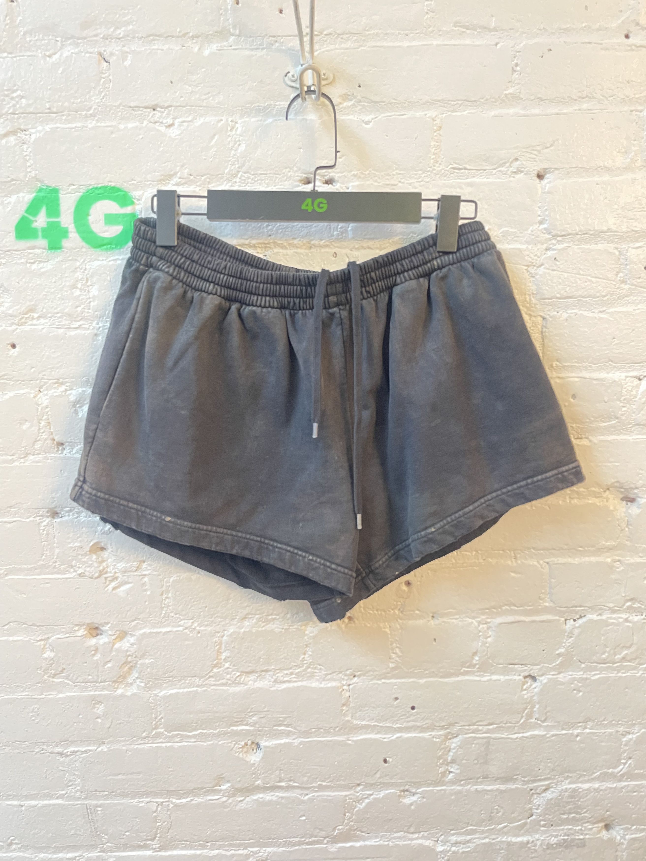 image of Balenciaga Thrashed Mini Summer Shorts in Black, Men's (Size 34)