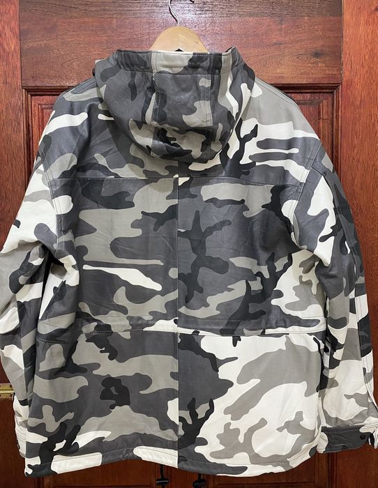 Supreme Leather Anorak Snow Camo Men's - FW18 - US