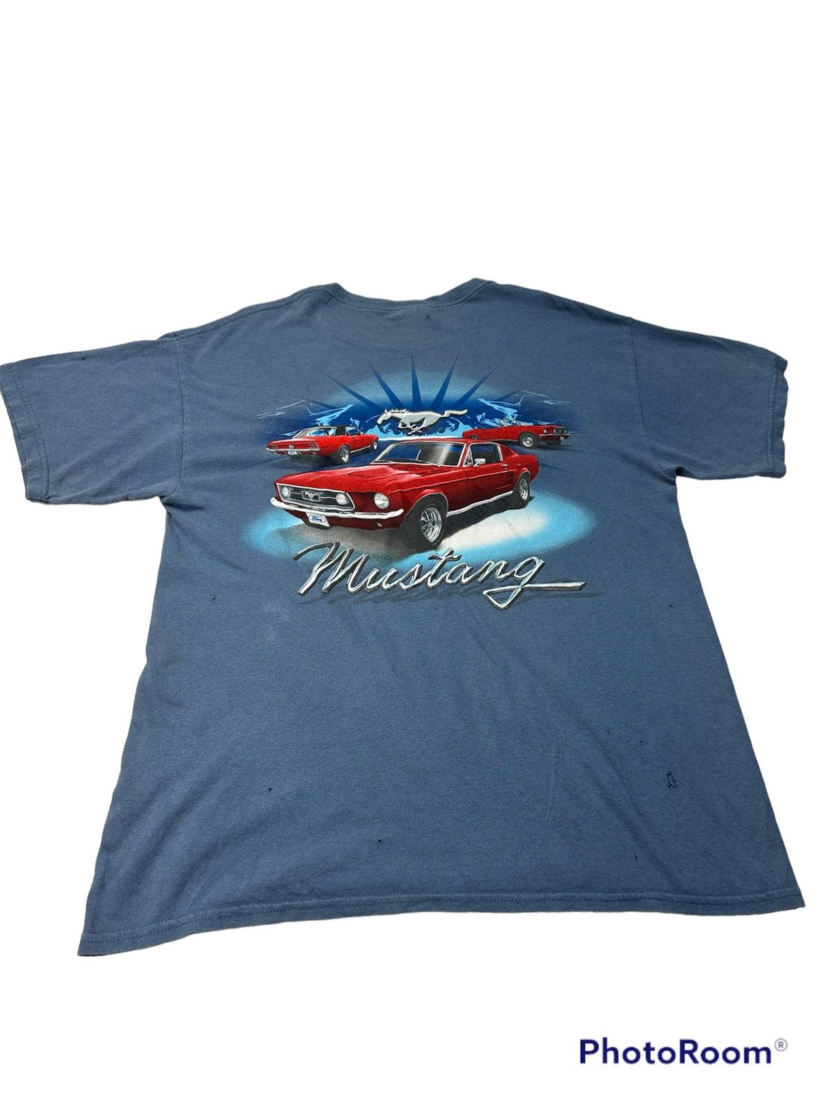 Gildan Vtg Mustang classic muscle cars motorsport tee Size US L / EU 52-54 / 3 - 3 Thumbnail