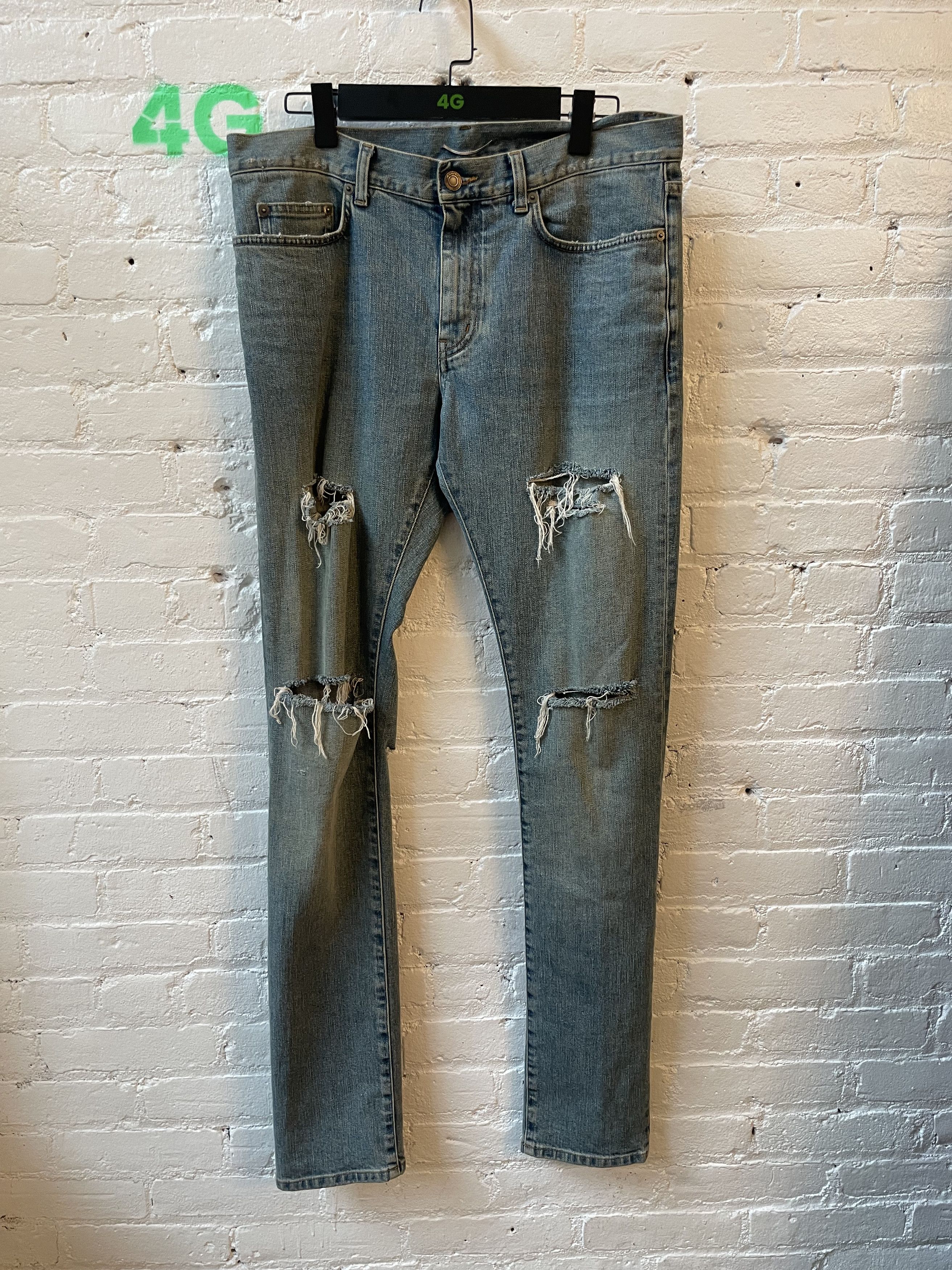 Hedi Slimane × Saint Laurent Paris SLP HEDI CRASH DENIM | Grailed