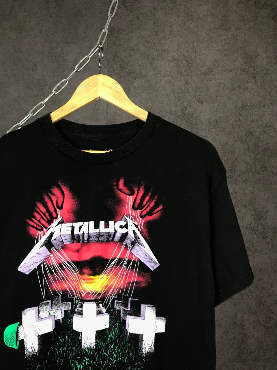 Band Tees Metallica vintage rock band overprinted tee Size US L / EU 52-54 / 3 - 2 Thumbnail