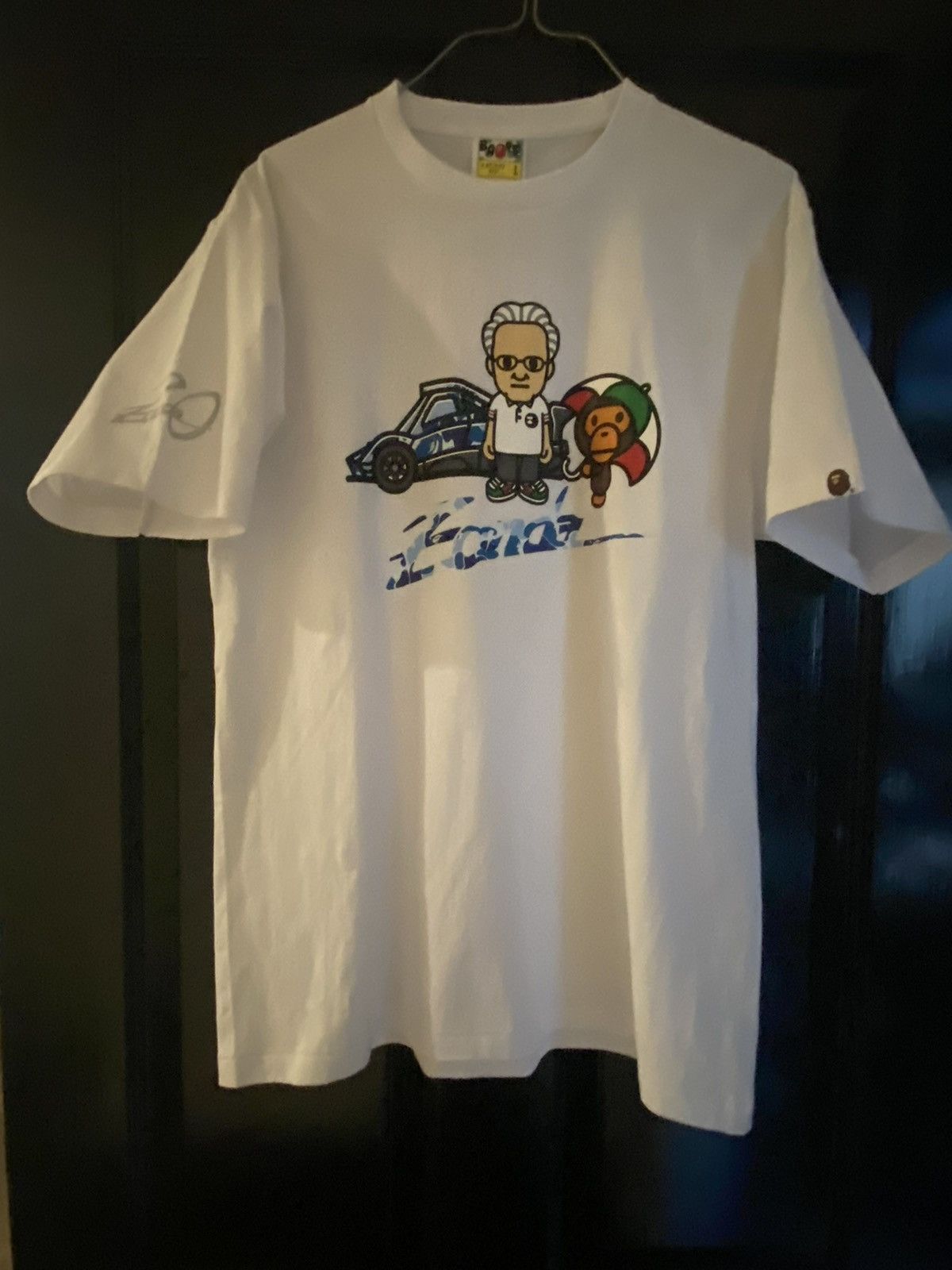 Bape Bape x Pagani Baby Milo Tee (RARE) Size US L / EU 52-54 / 3 - 4 Thumbnail