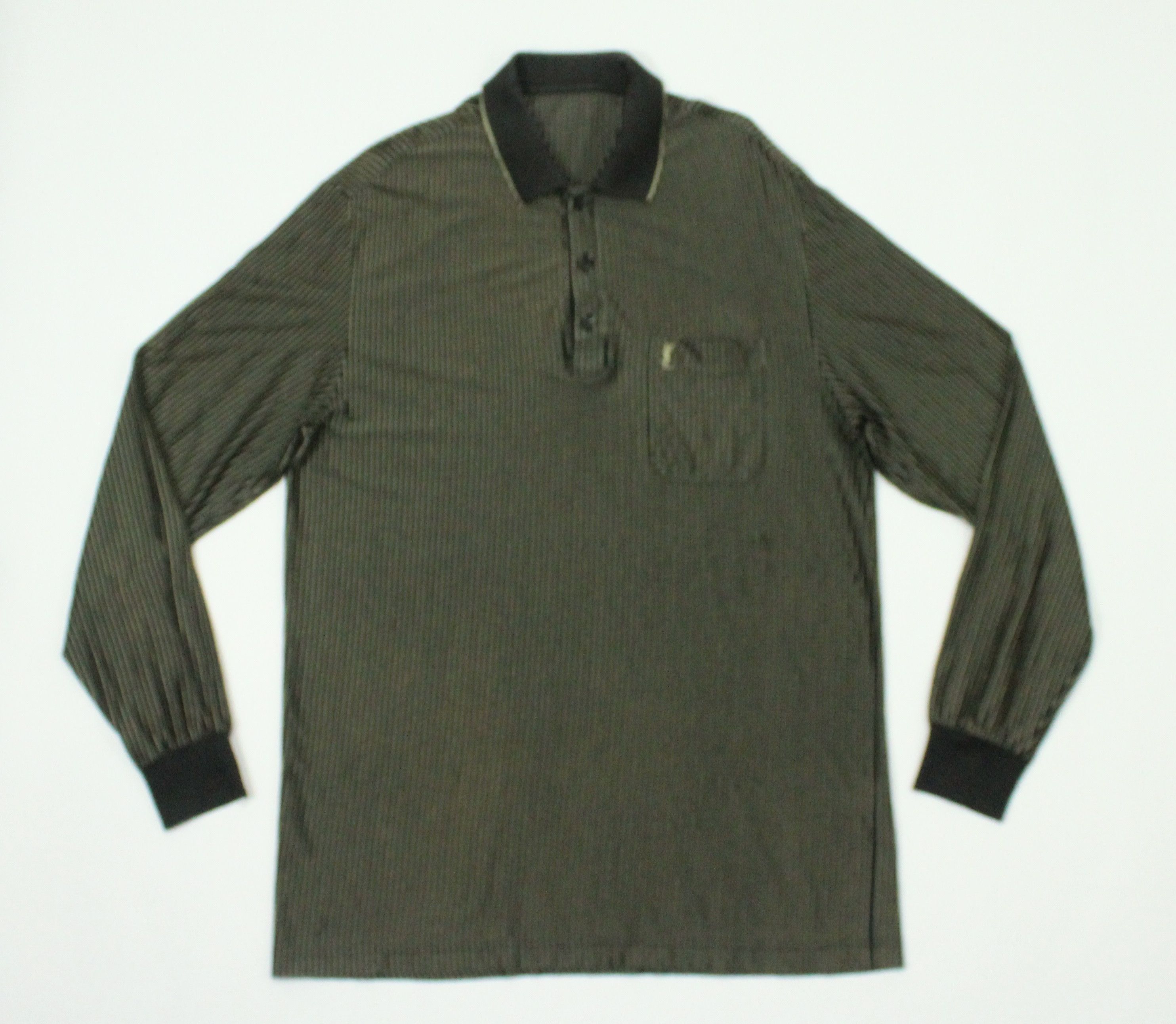 Yves Saint Laurent RETRO 🔥 Vintage YVES SAINT LAURENT Shirt Light Striped Size US L / EU 52-54 / 3 - 8 Thumbnail