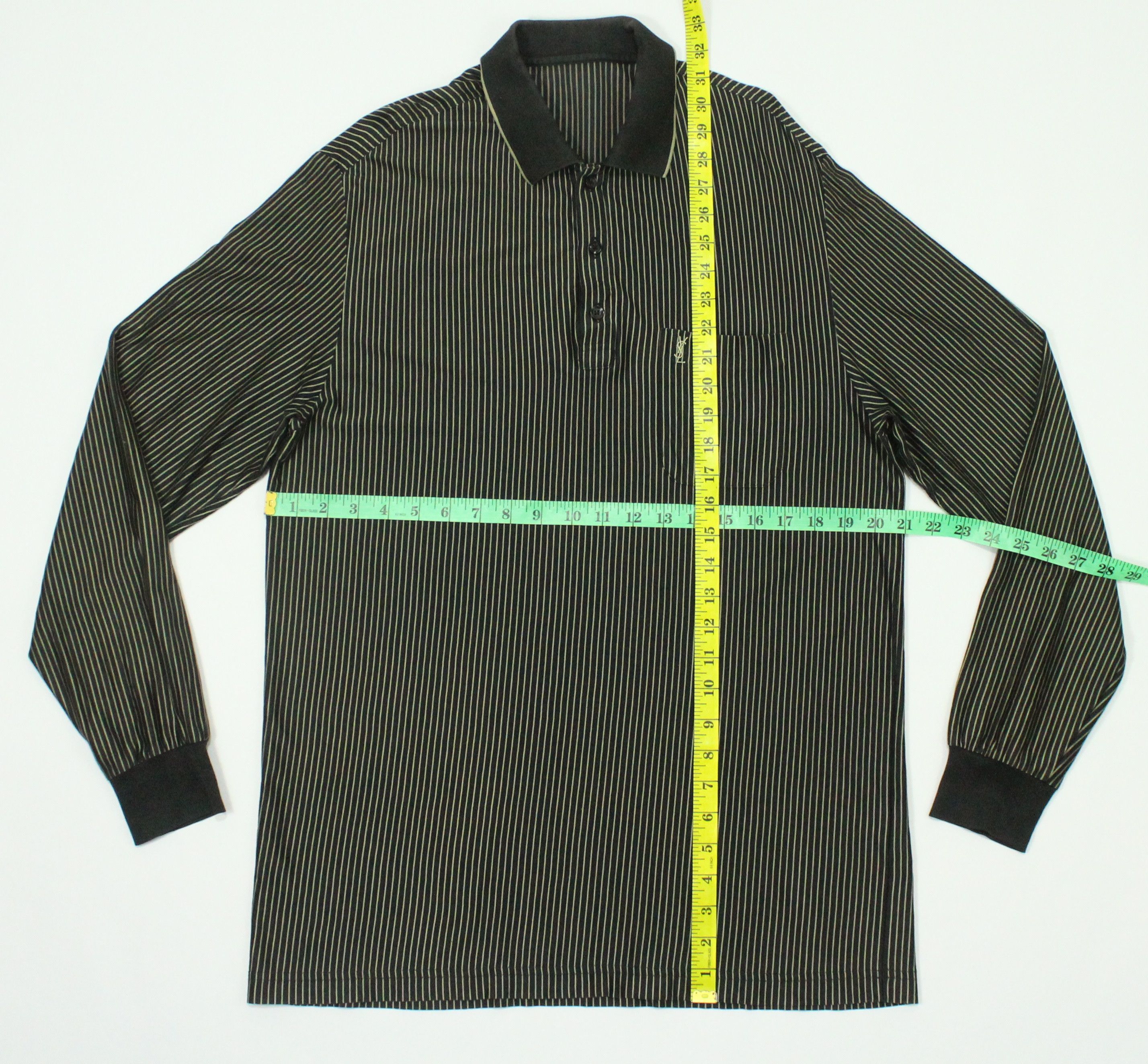 Yves Saint Laurent RETRO 🔥 Vintage YVES SAINT LAURENT Shirt Light Striped Size US L / EU 52-54 / 3 - 15 Thumbnail