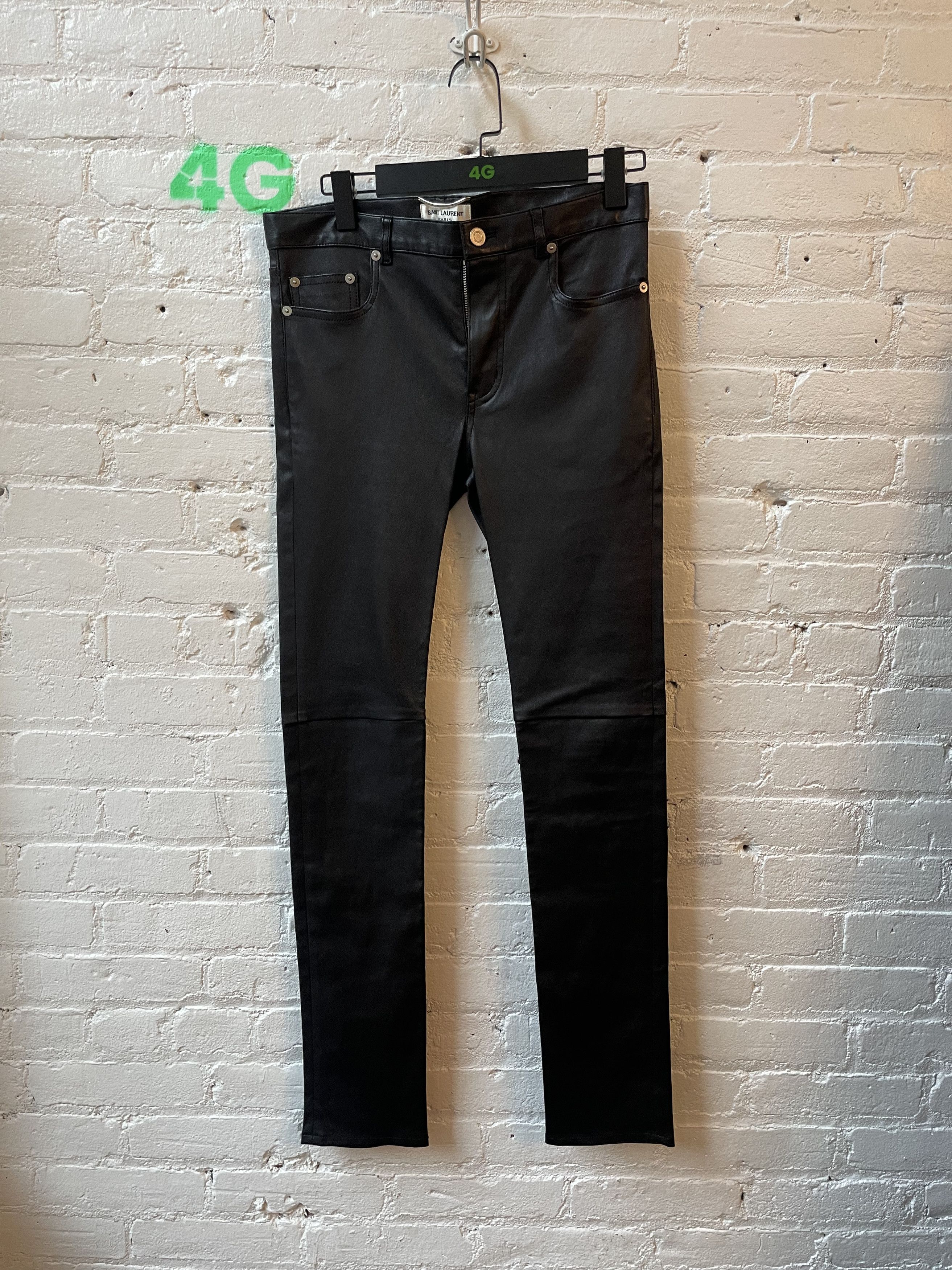 Hedi Slimane Leather Pants | Grailed