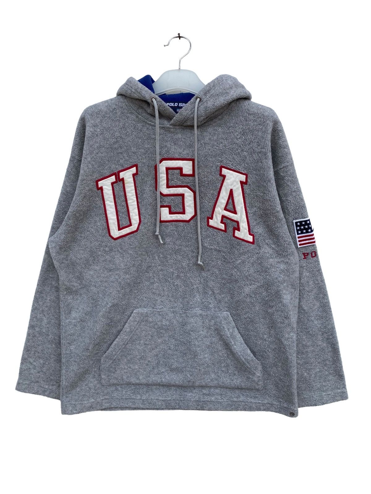 Polo Ralph Lauren Vintage Gorpcore Polo Ralph Lauren USA Spellout Hoodie Size US M / EU 48-50 / 2 - 1 Thumbnail