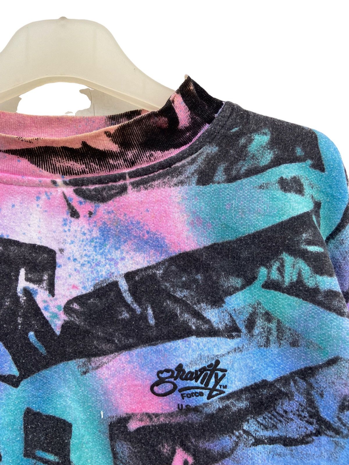 Vintage Vintage Grafitti Force Pop Art Tie Dye Sweatshirt Size US M / EU 48-50 / 2 - 7 Thumbnail