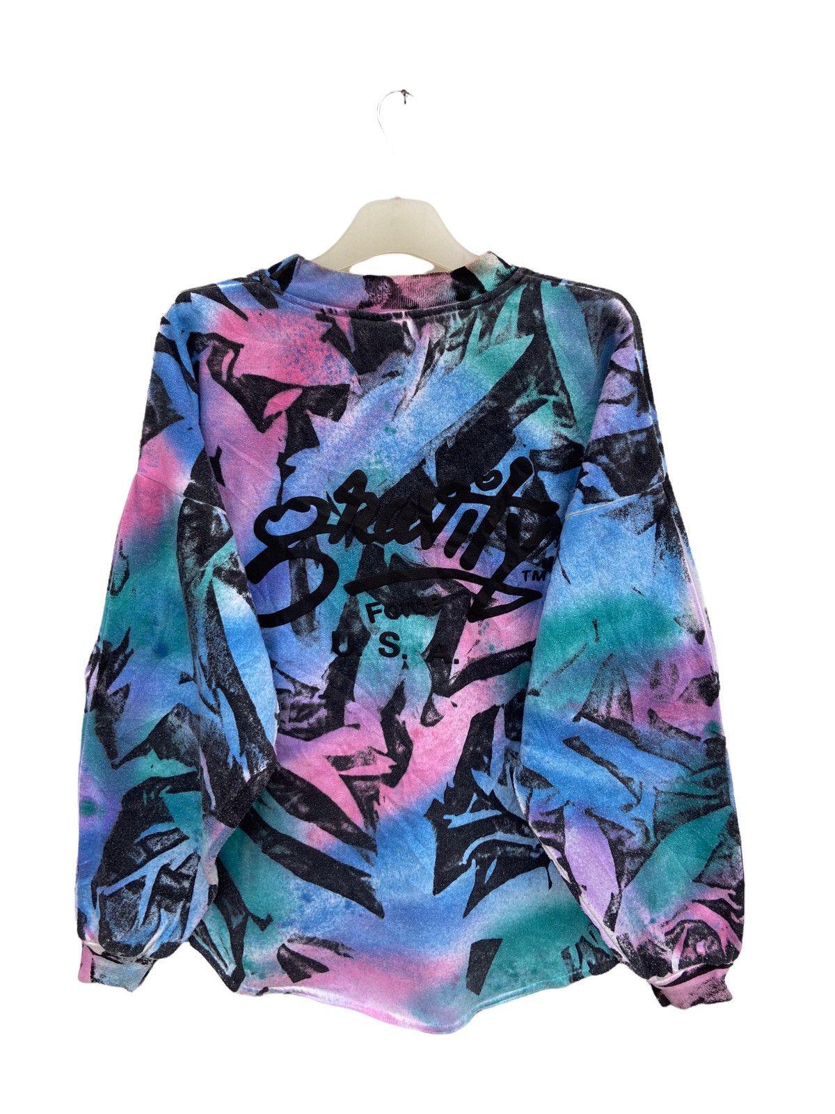 Vintage Vintage Grafitti Force Pop Art Tie Dye Sweatshirt Size US M / EU 48-50 / 2 - 2 Thumbnail