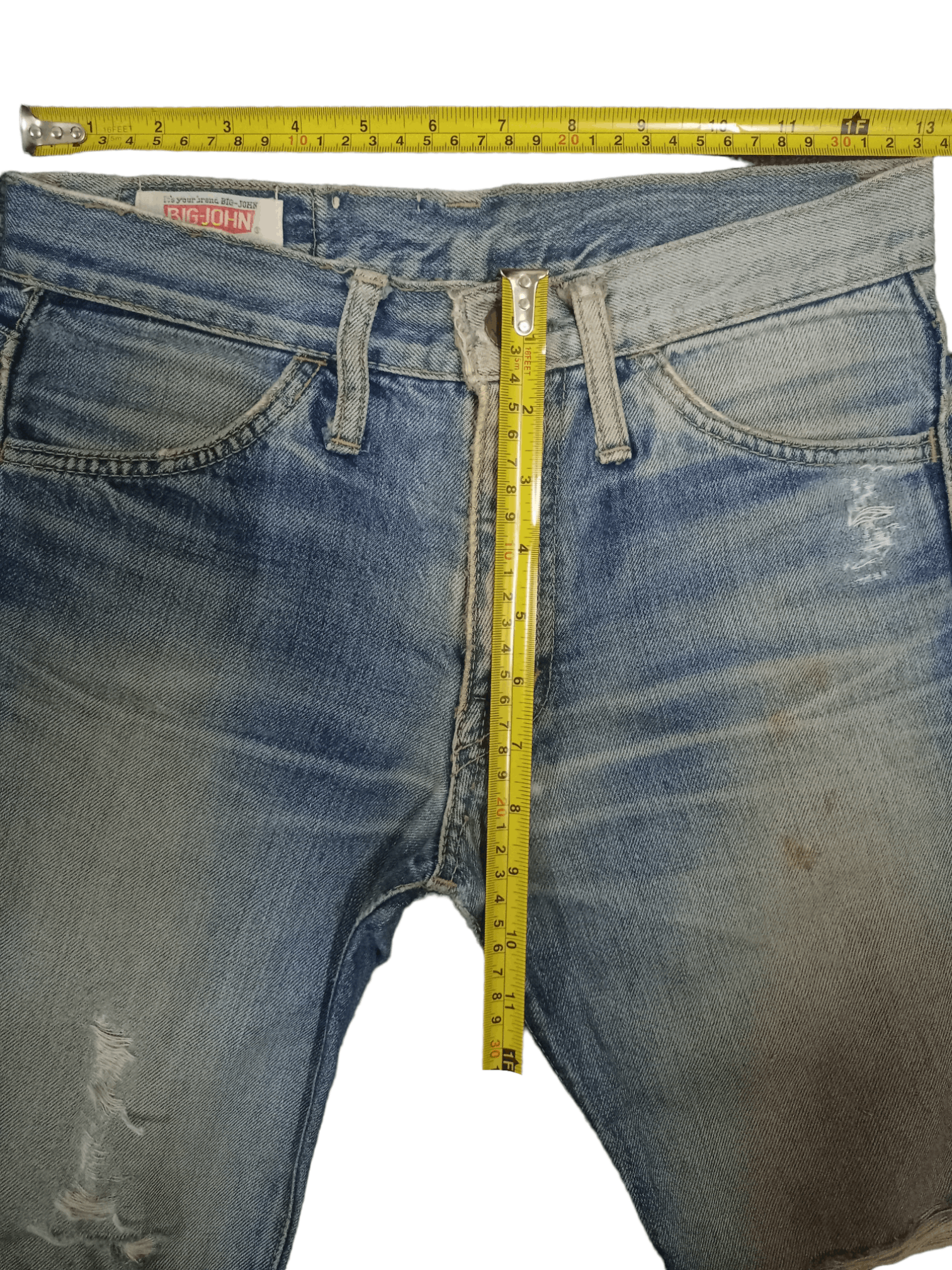 Japanese Brand Vintage Japanese Brand Bell Bottom Distress Flare Jeans Size US 27 - 10 Thumbnail