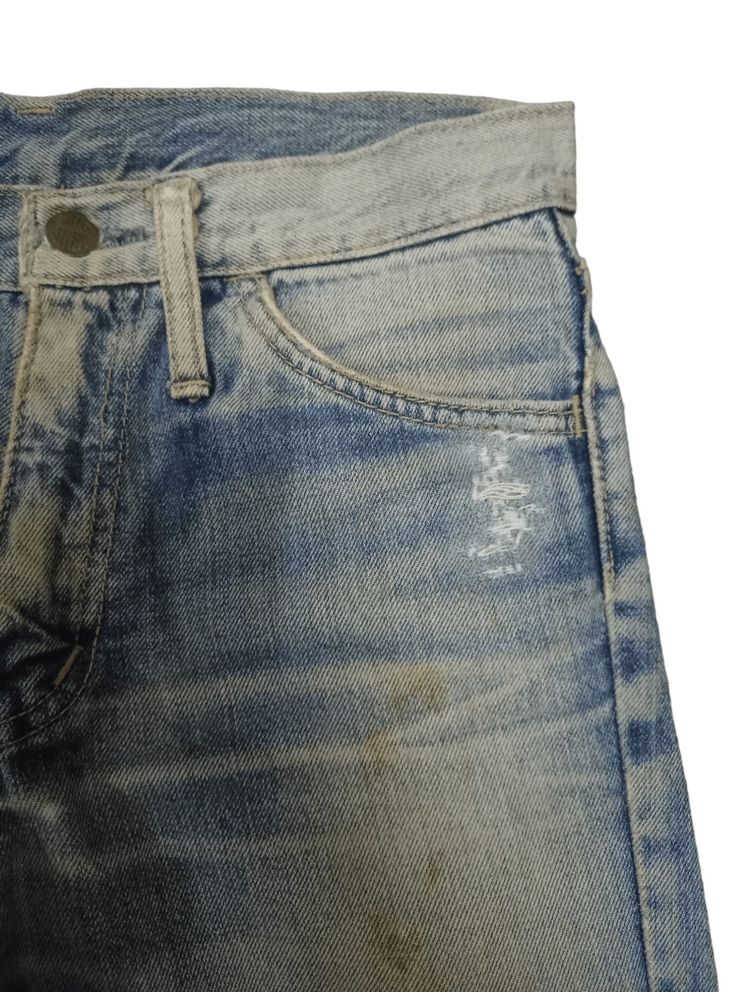 Japanese Brand Vintage Japanese Brand Bell Bottom Distress Flare Jeans Size US 27 - 6 Thumbnail