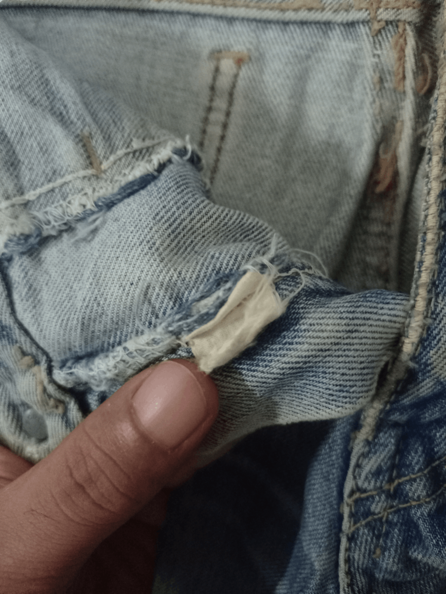 Japanese Brand Vintage Japanese Brand Bell Bottom Distress Flare Jeans Size US 27 - 13 Thumbnail