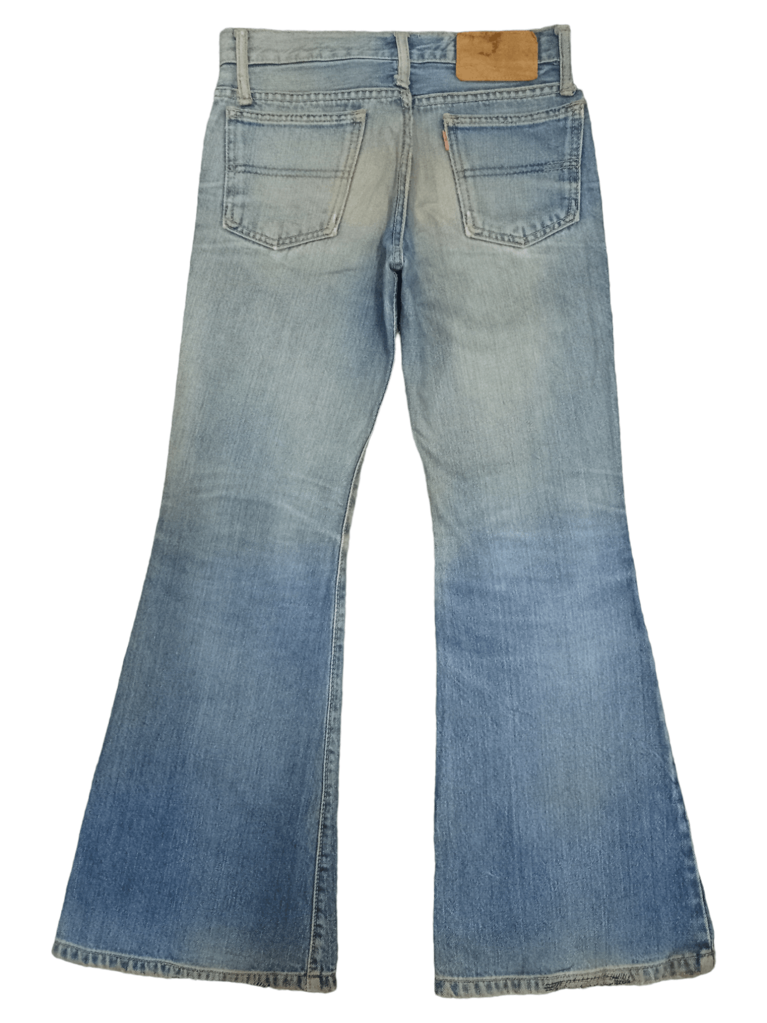 Japanese Brand Vintage Japanese Brand Bell Bottom Distress Flare Jeans Size US 27 - 2 Thumbnail