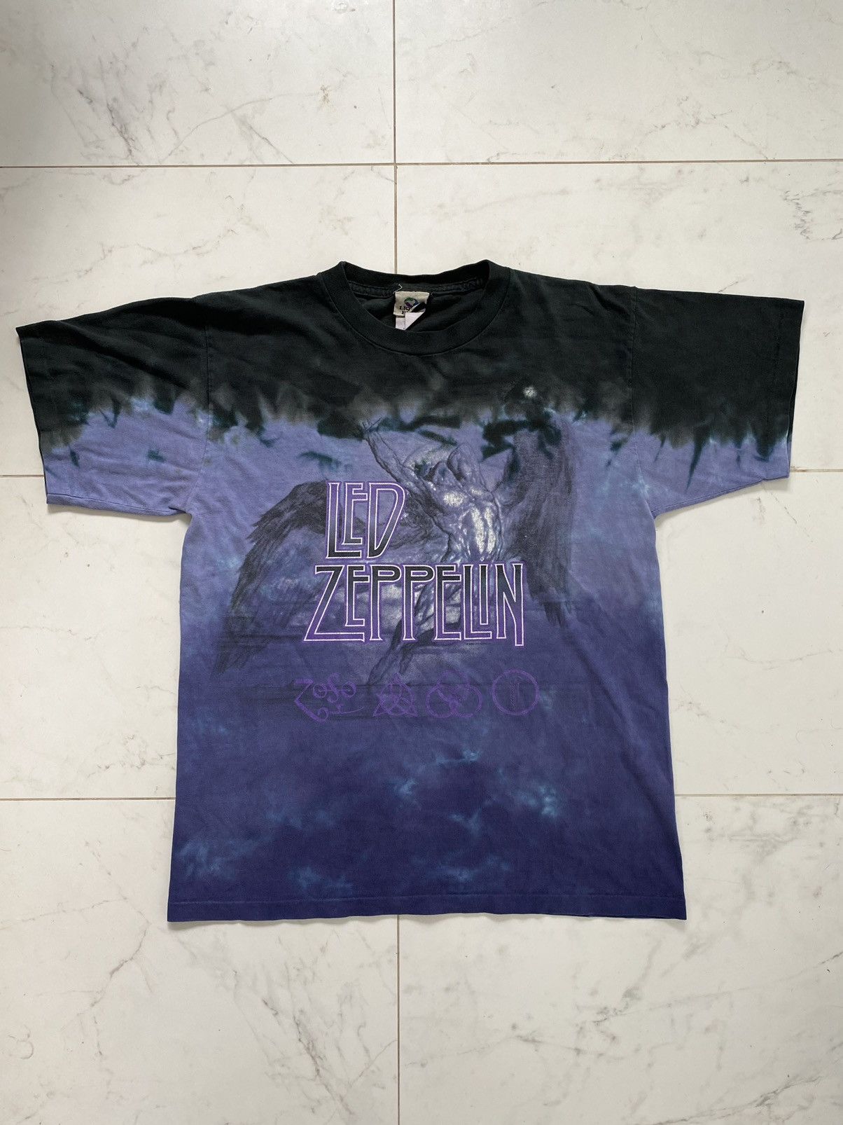 Band Tees × Liquid Blue × Vintage Vintage Led Zeppelin Liquid Blue Shirt Size US M / EU 48-50 / 2 - 1 Thumbnail