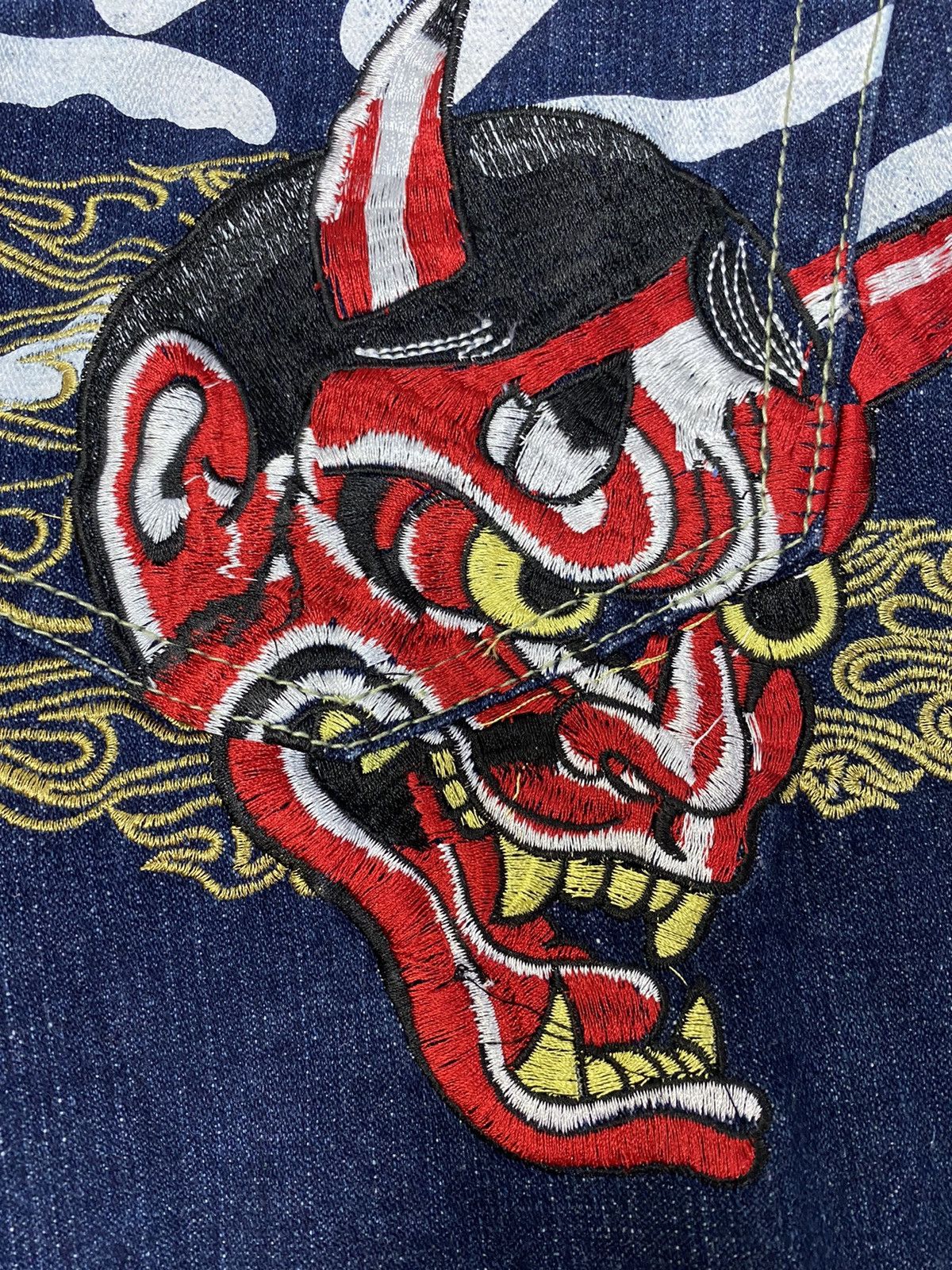 Ed Hardy × Japanese Brand × Vintage Crazy Vintage Y2K Ed Hardy denim Tatto Devil Japanese Skater Size US 32 / EU 48 - 7 Thumbnail