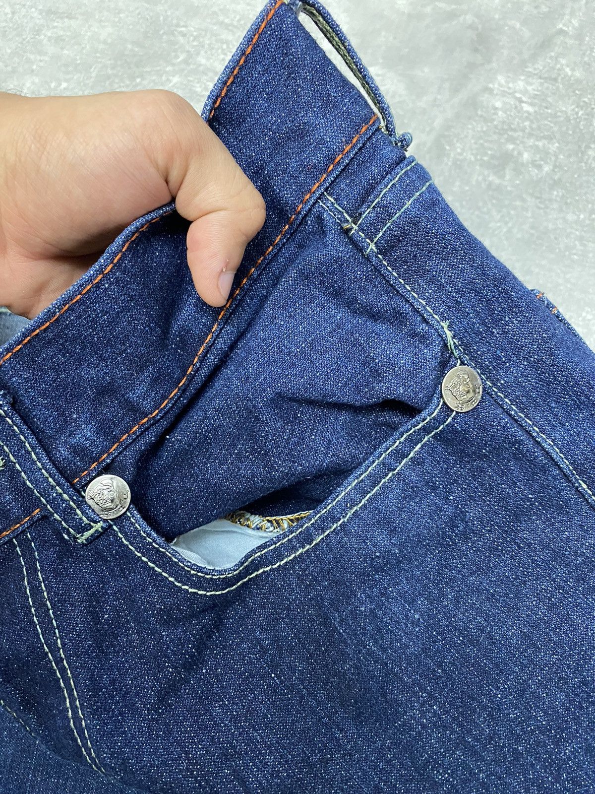Ed Hardy × Japanese Brand × Vintage Crazy Vintage Y2K Ed Hardy denim Tatto Devil Japanese Skater Size US 32 / EU 48 - 22 Thumbnail