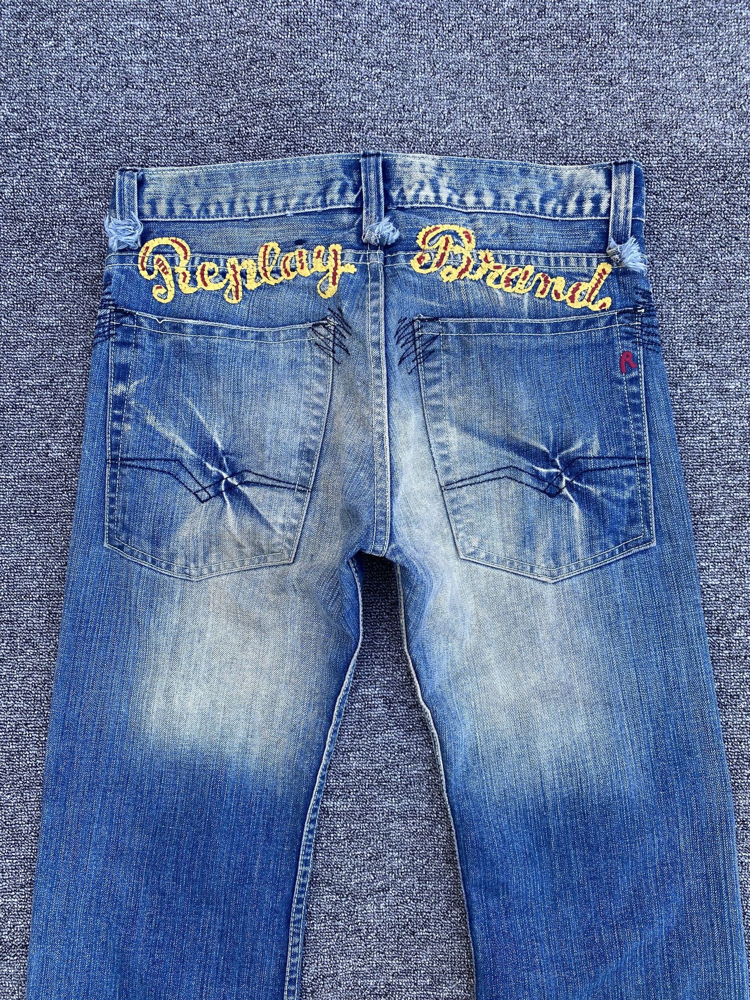 Replay (30x28)FLARED Replay faded wash dirty jean Lowrise Size US 30 / EU 46 - 8 Thumbnail