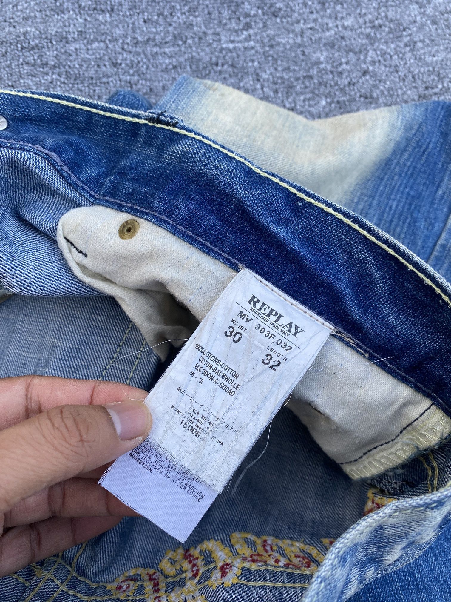 Replay (30x28)FLARED Replay faded wash dirty jean Lowrise Size US 30 / EU 46 - 9 Thumbnail