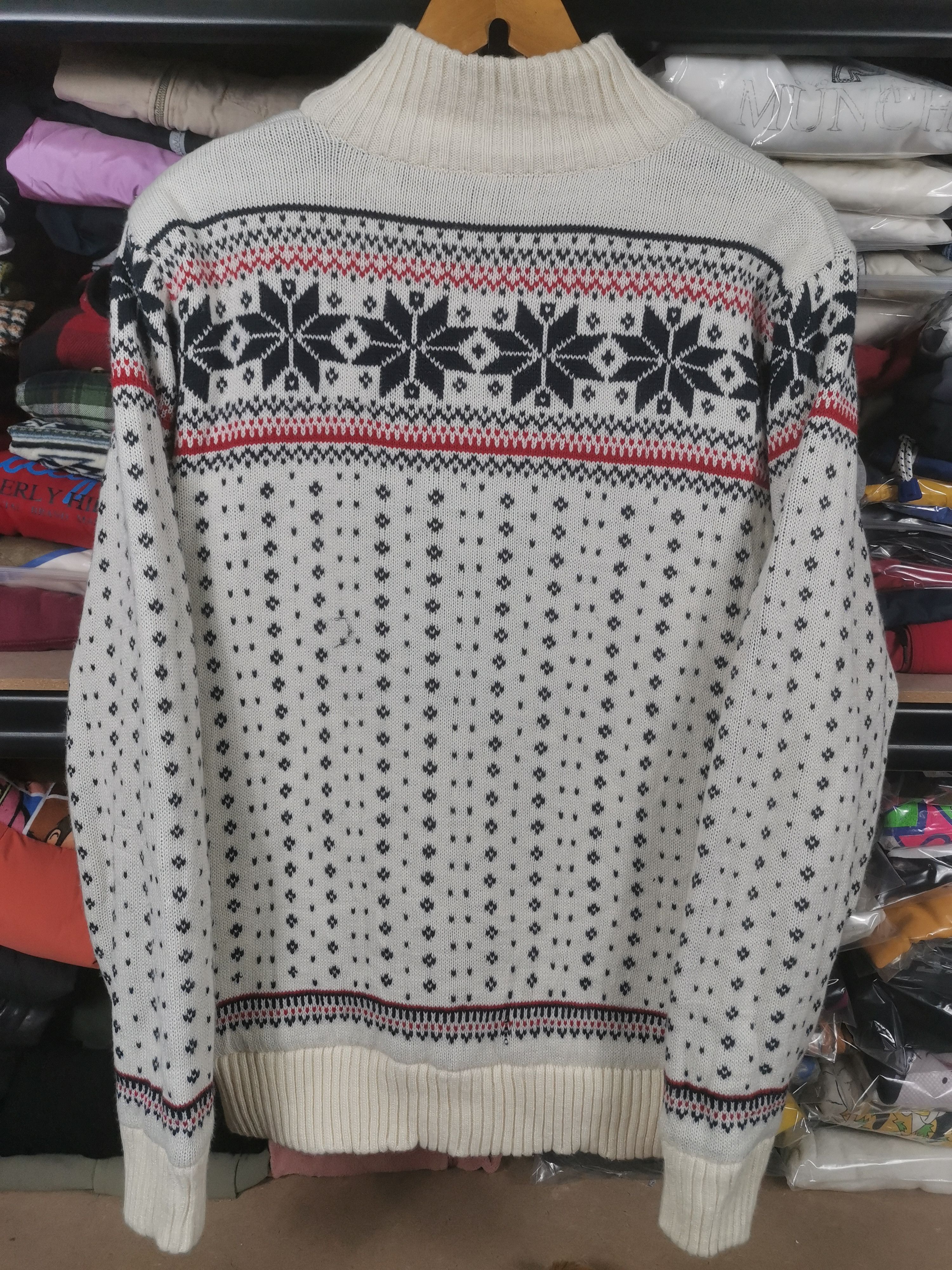Japanese Brand Vintage Japanese Brand Timestep Navajo Knit Jacket Size US L / EU 52-54 / 3 - 2 Thumbnail