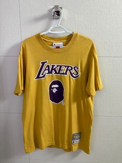 Bape x Mitchell Ness Lakers Sweatshirt for Unisex 