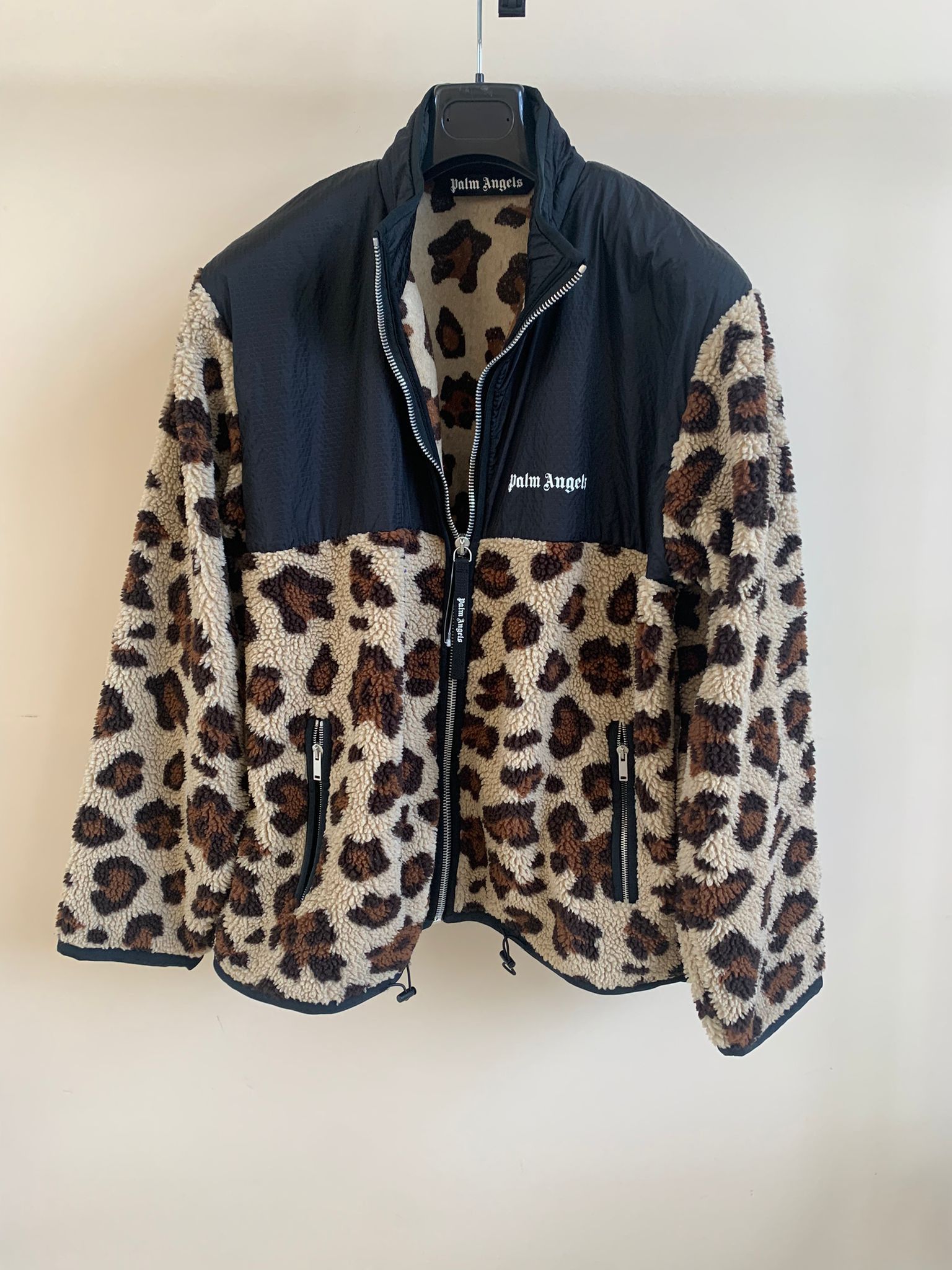 Palm Angels o1rshd Leopard Fleece Combo Jacket Size US M / EU 48-50 / 2 - 1 Thumbnail