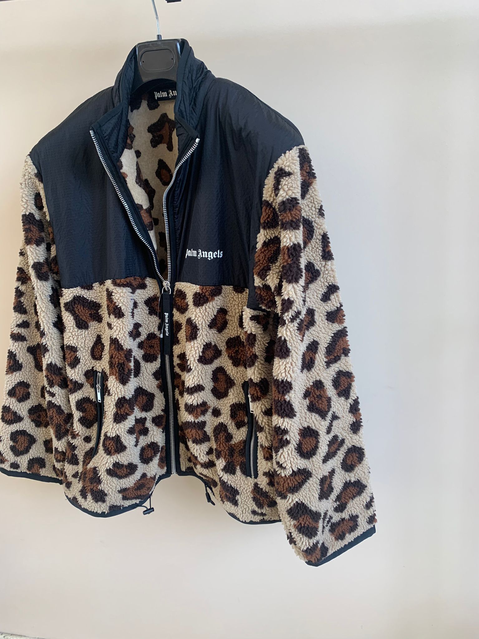 Palm Angels o1rshd Leopard Fleece Combo Jacket Size US M / EU 48-50 / 2 - 2 Thumbnail