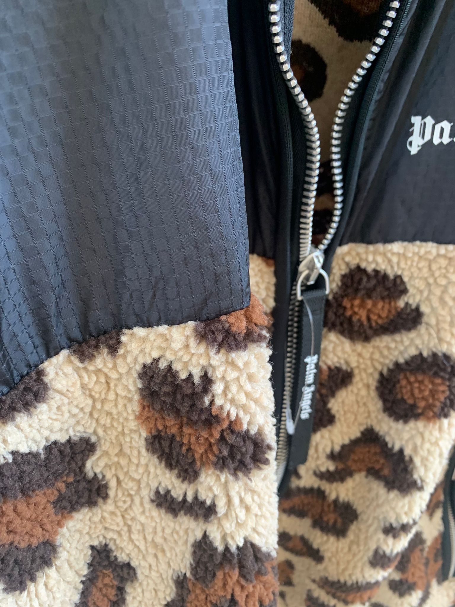Palm Angels o1rshd Leopard Fleece Combo Jacket Size US M / EU 48-50 / 2 - 5 Thumbnail
