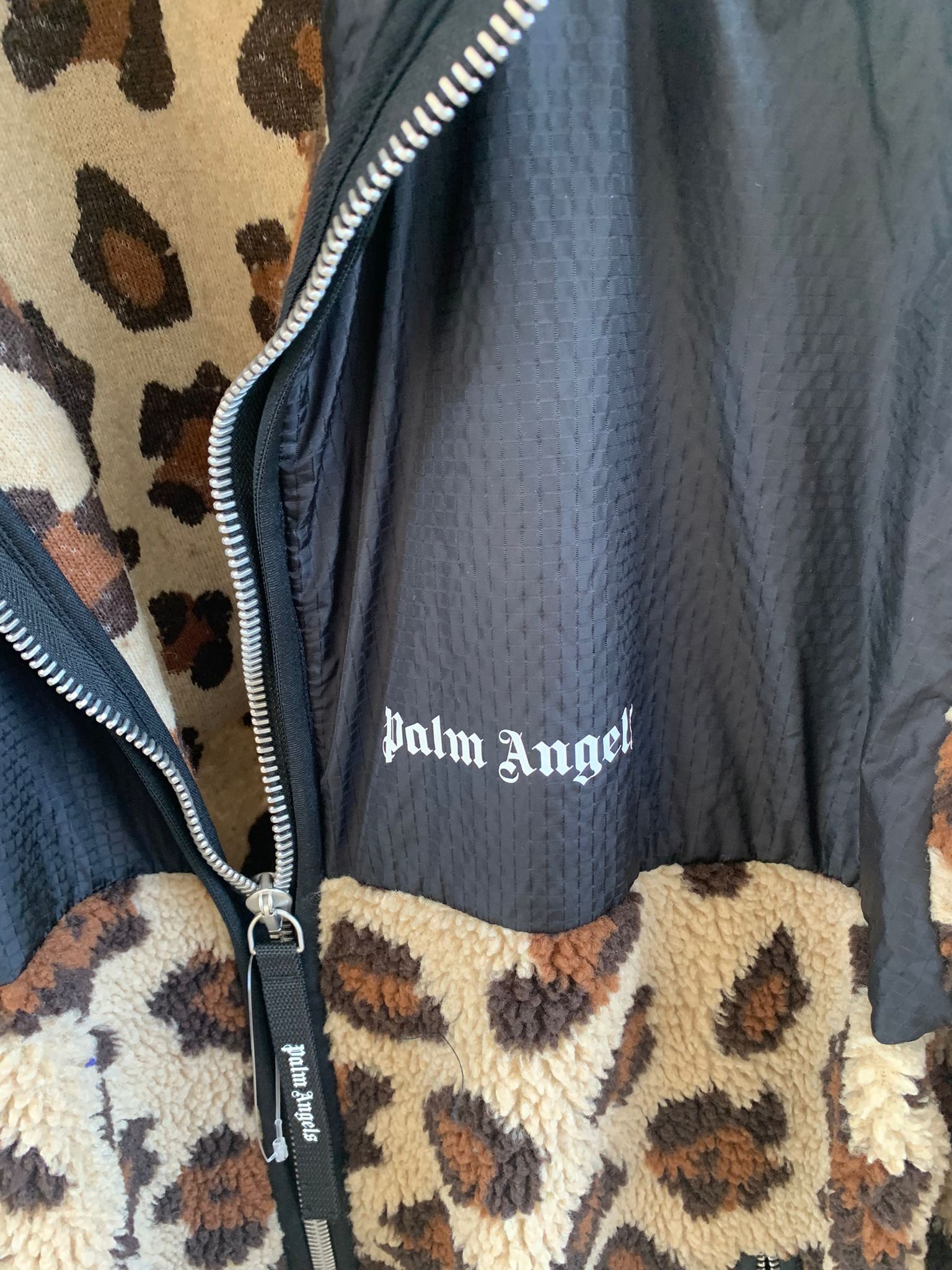 Palm Angels o1rshd Leopard Fleece Combo Jacket Size US M / EU 48-50 / 2 - 4 Thumbnail