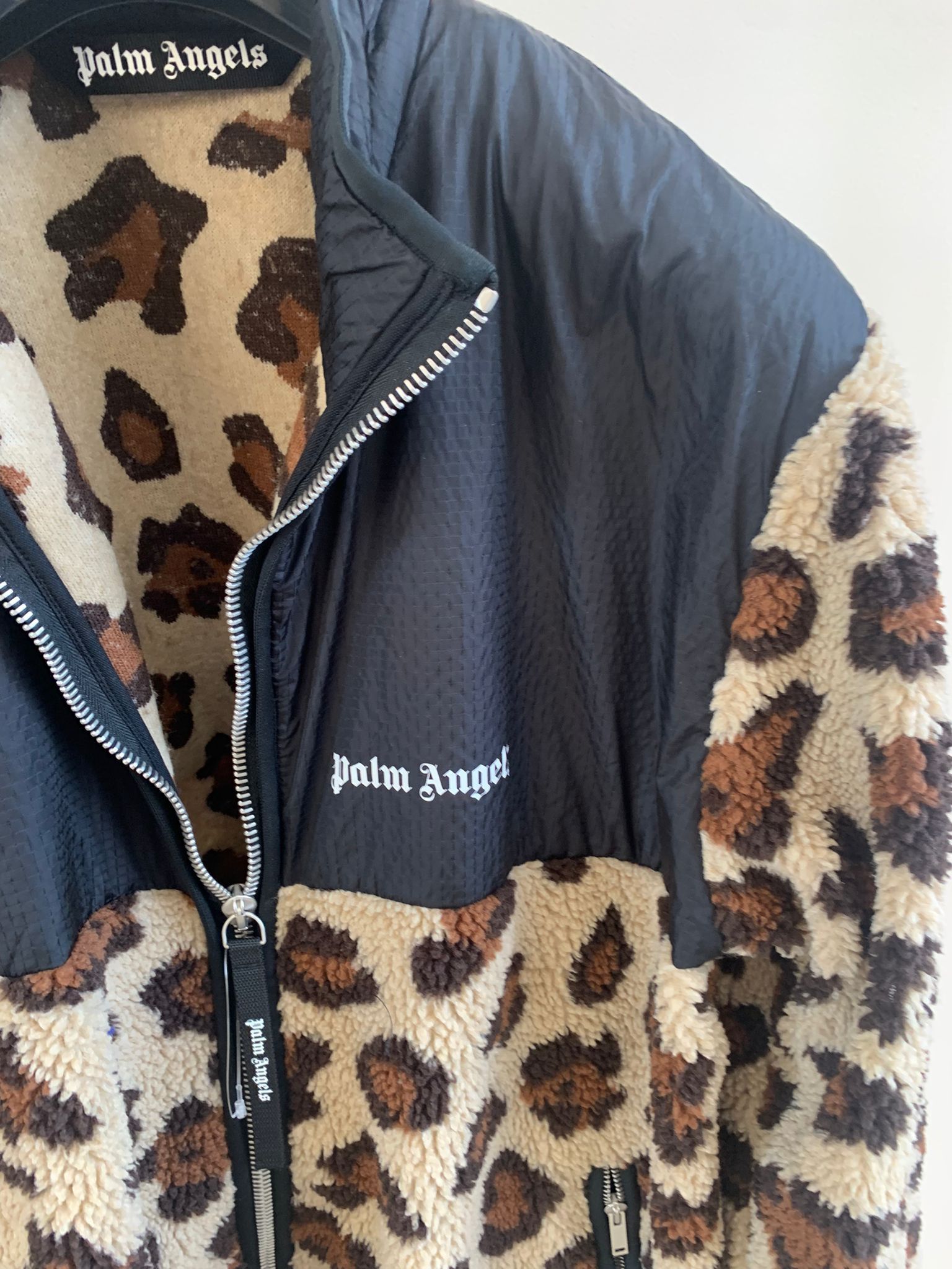 Palm Angels o1rshd Leopard Fleece Combo Jacket Size US M / EU 48-50 / 2 - 3 Thumbnail
