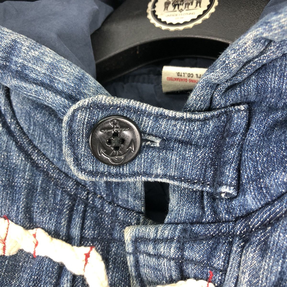 Vintage Vintage Denim Vest Jacket Duffle Button Kid by Junk Store Size US XXS / EU 40 - 8 Thumbnail
