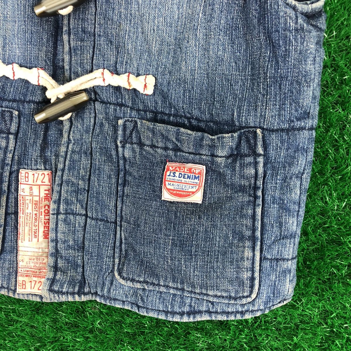 Vintage Vintage Denim Vest Jacket Duffle Button Kid by Junk Store Size US XXS / EU 40 - 3 Thumbnail