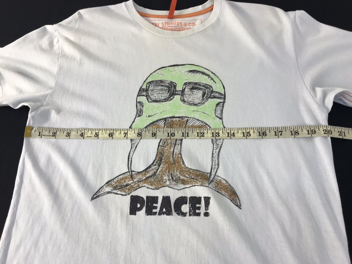 Levi's × Vintage Vintage Levi’s Strauss&Co Graphics Picture Peace!Tee Style Size US M / EU 48-50 / 2 - 9 Thumbnail