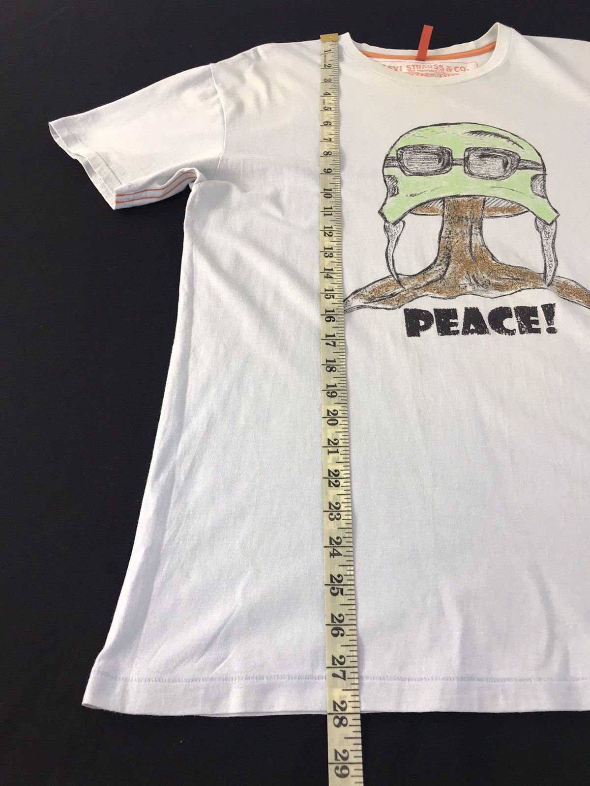 Levi's × Vintage Vintage Levi’s Strauss&Co Graphics Picture Peace!Tee Style Size US M / EU 48-50 / 2 - 10 Thumbnail