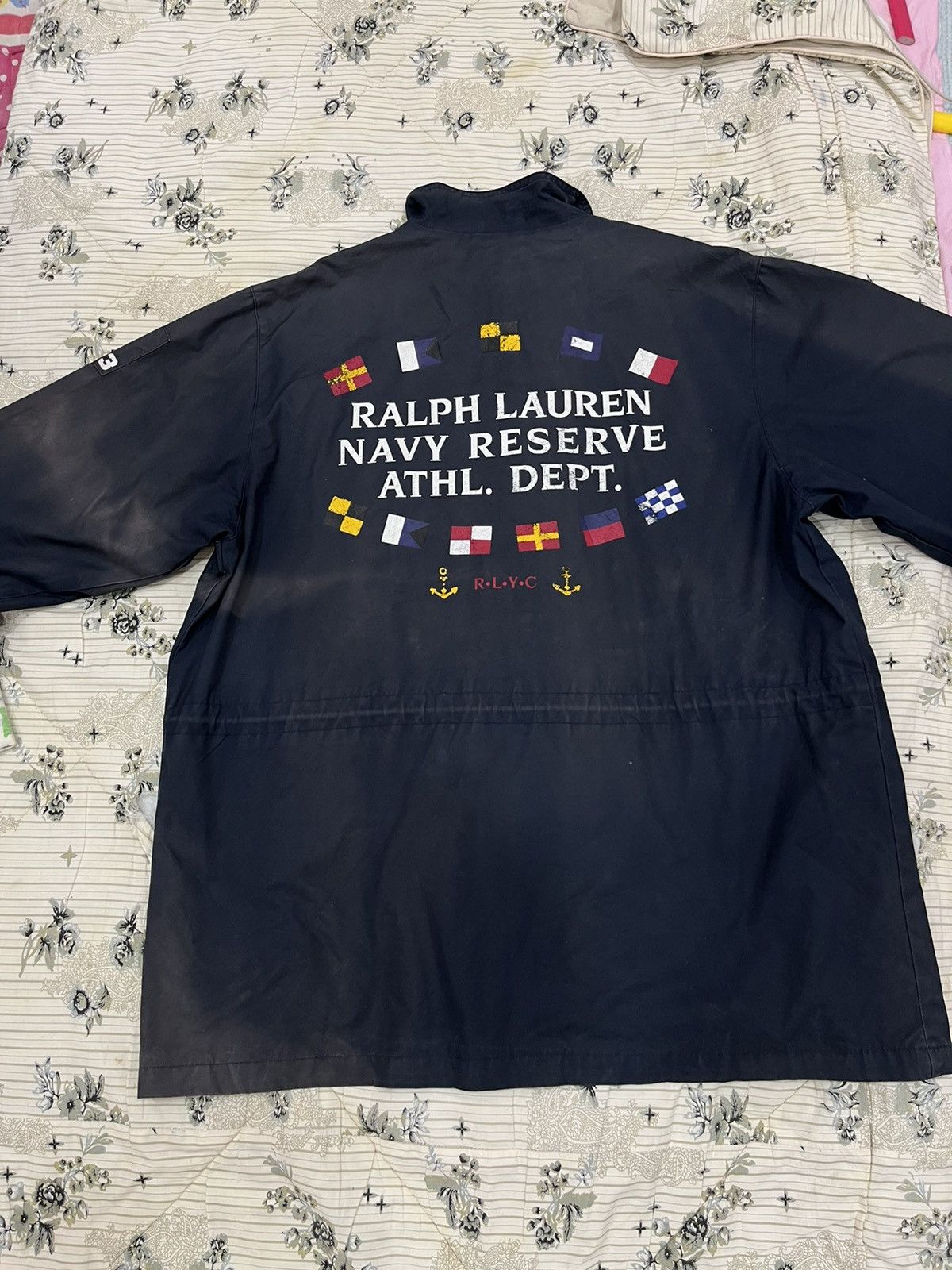 Polo Ralph Lauren (JJ). VINTAGE RALPH LAUREN NAVY ATHL. DEPT. JACKET Size US S / EU 44-46 / 1 - 12 Thumbnail