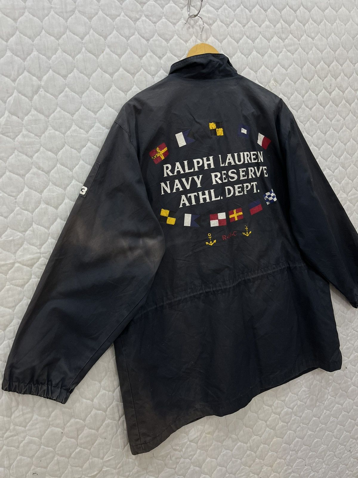 Polo Ralph Lauren (JJ). VINTAGE RALPH LAUREN NAVY ATHL. DEPT. JACKET Size US S / EU 44-46 / 1 - 3 Thumbnail