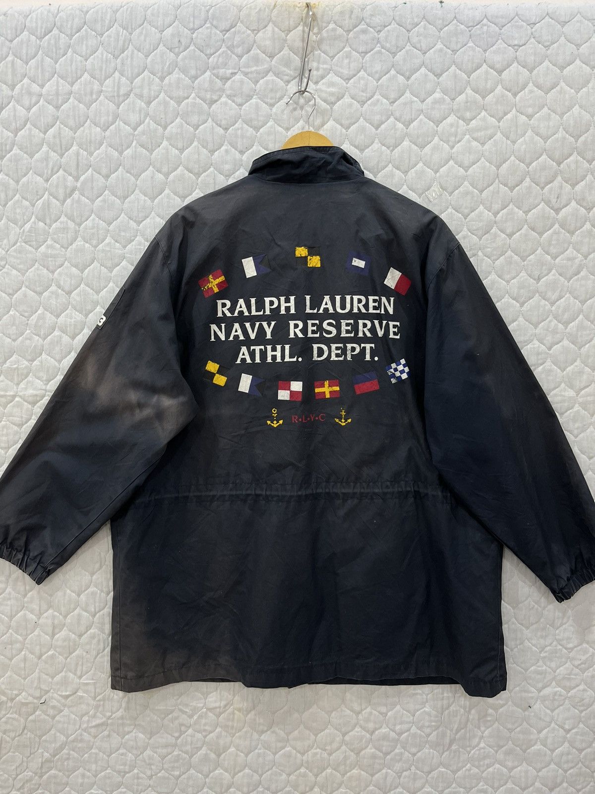 Polo Ralph Lauren (JJ). VINTAGE RALPH LAUREN NAVY ATHL. DEPT. JACKET Size US S / EU 44-46 / 1 - 1 Thumbnail