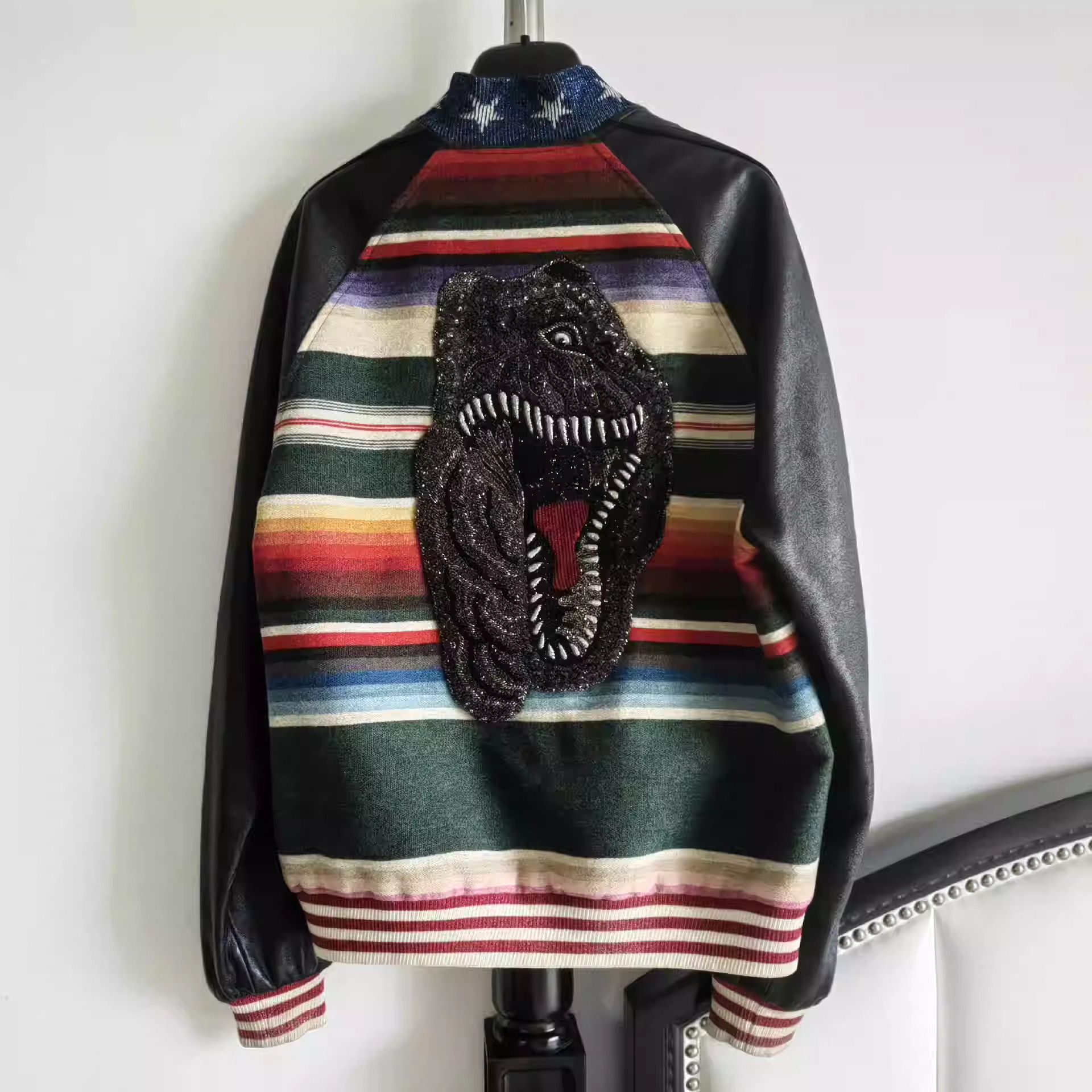 Saint Laurent Paris Saint Laurent Scaled Tyrannosaurus Rex Jacket Size US M / EU 48-50 / 2 - 2 Thumbnail