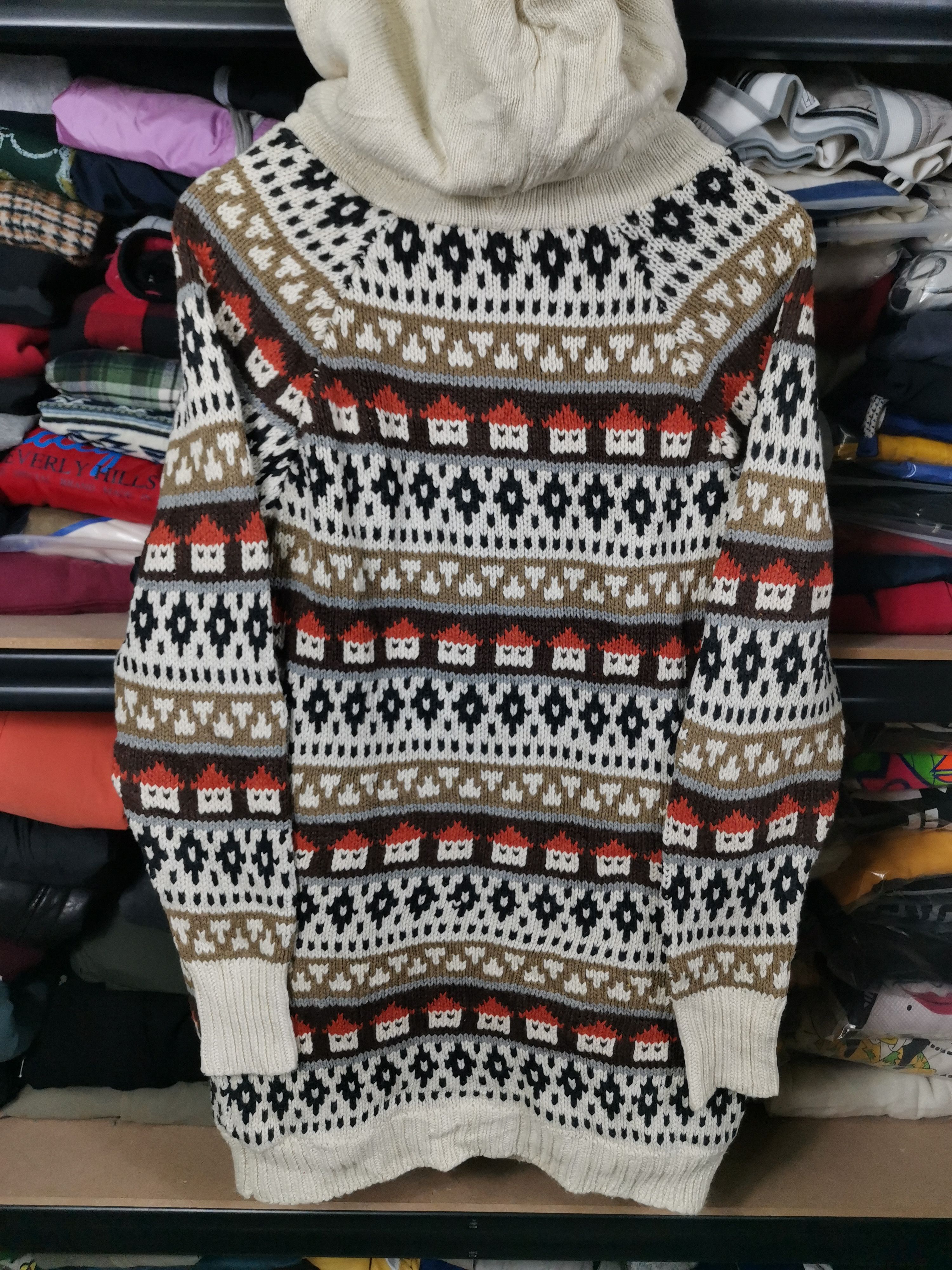 Japanese Brand Vintage Japanese Brand Navajo Knit Jacket Size US M / EU 48-50 / 2 - 2 Thumbnail